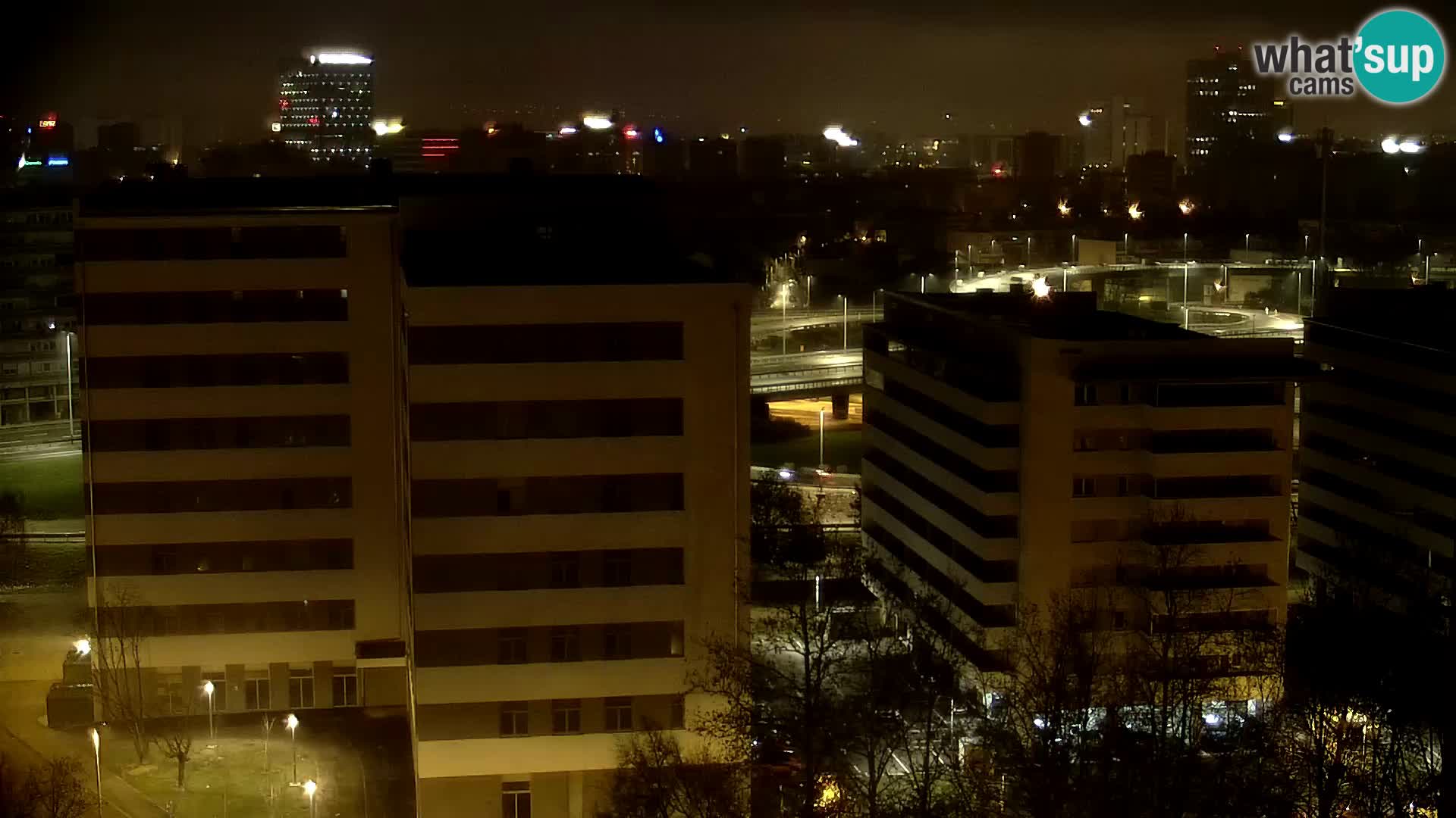 Live Interchange of Slavonska Avenue and Marin Držić Avenue in Zagreb webcam