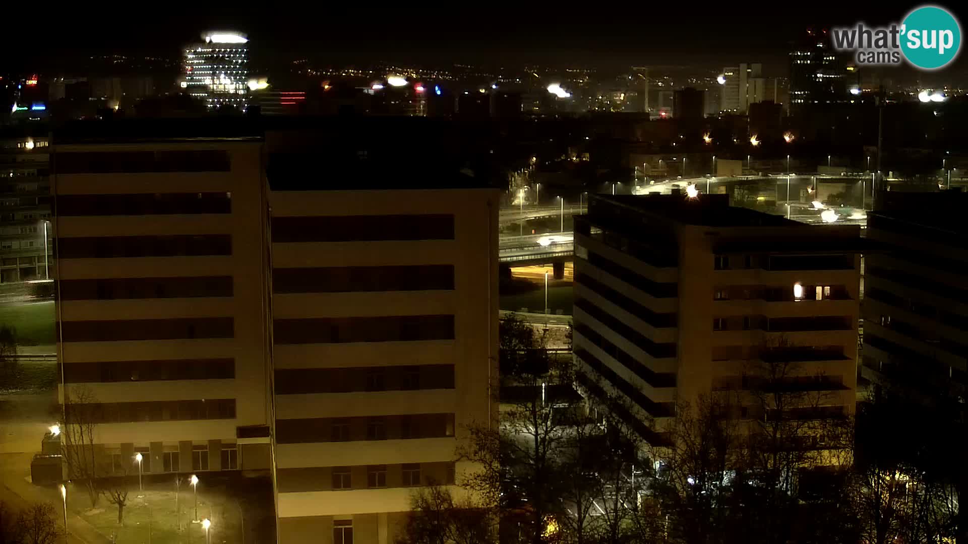 Live-Kreisverkehr Slavonska und Marin Držić Avenue zur Zagreb Webcam