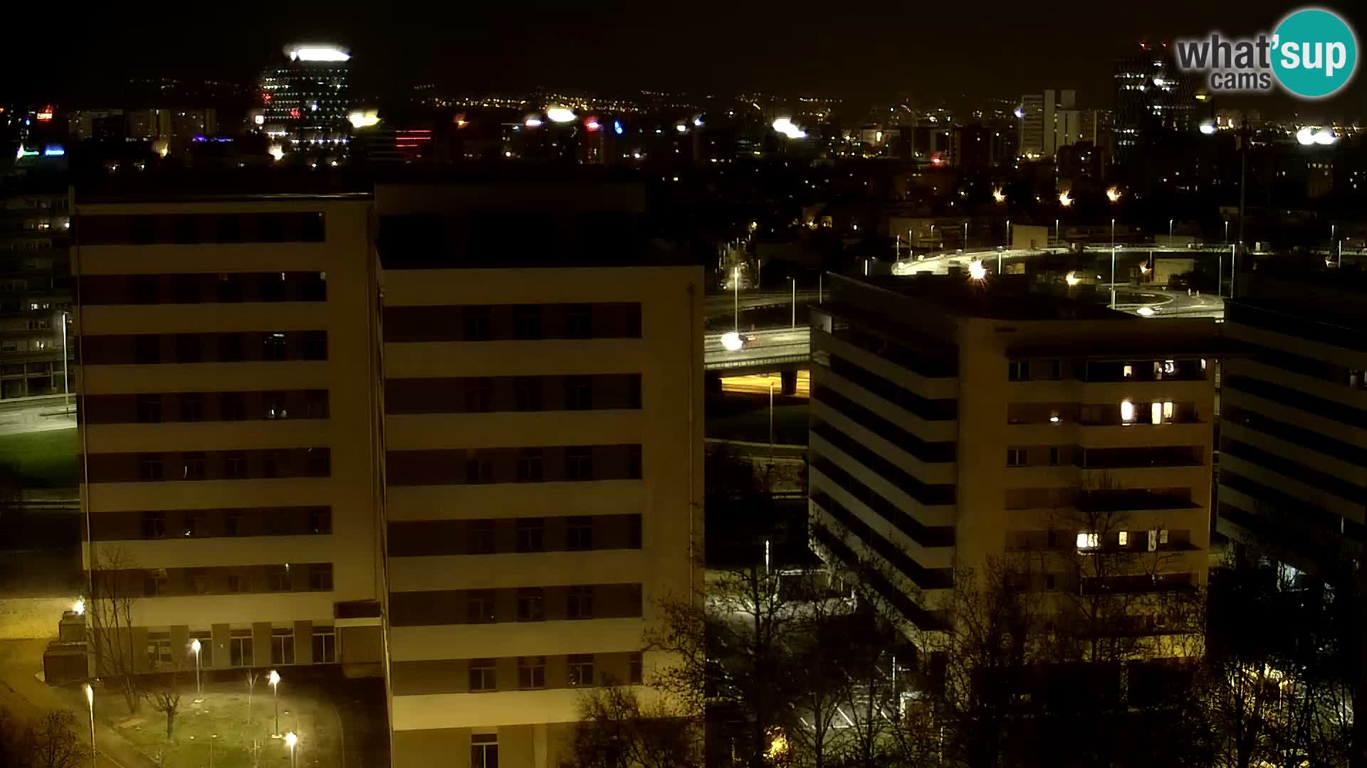 Live Interchange of Slavonska Avenue and Marin Držić Avenue in Zagreb webcam