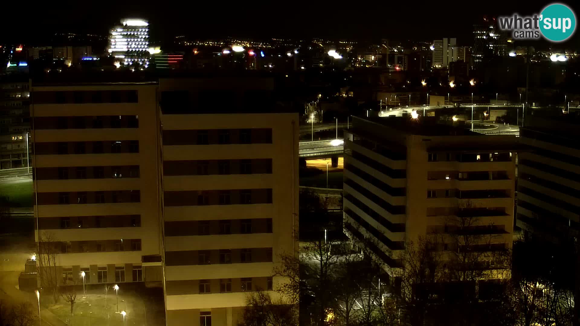 Live Interchange of Slavonska Avenue and Marin Držić Avenue in Zagreb webcam