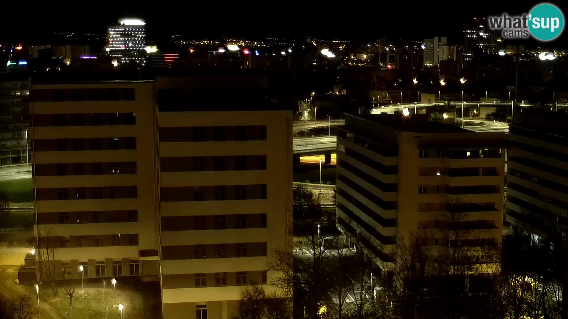 Live Interchange of Slavonska Avenue and Marin Držić Avenue in Zagreb webcam