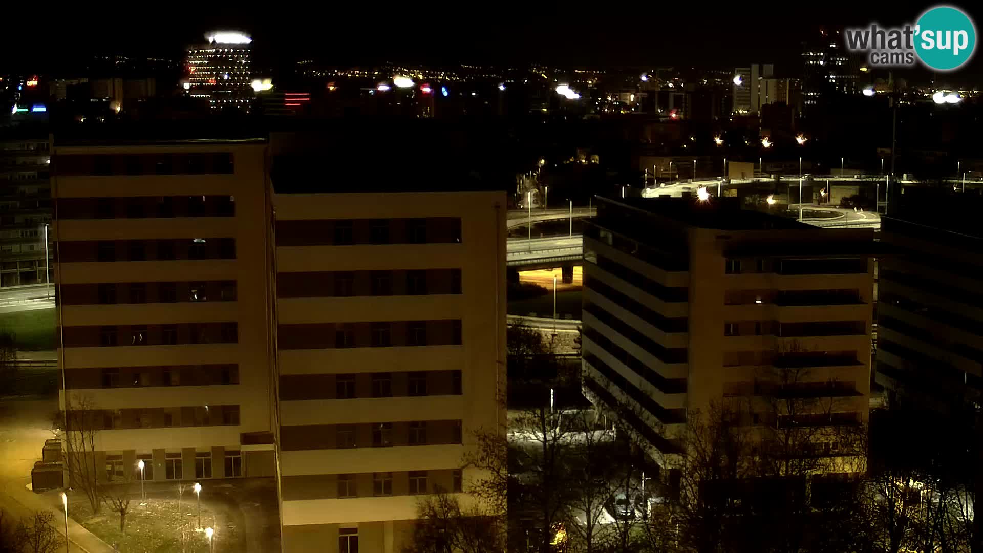 Live-Kreisverkehr Slavonska und Marin Držić Avenue zur Zagreb Webcam