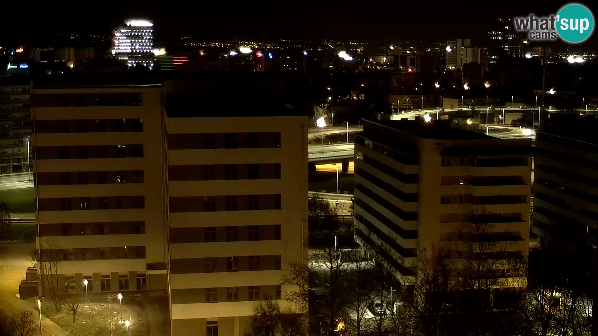 Live Interchange of Slavonska Avenue and Marin Držić Avenue in Zagreb webcam