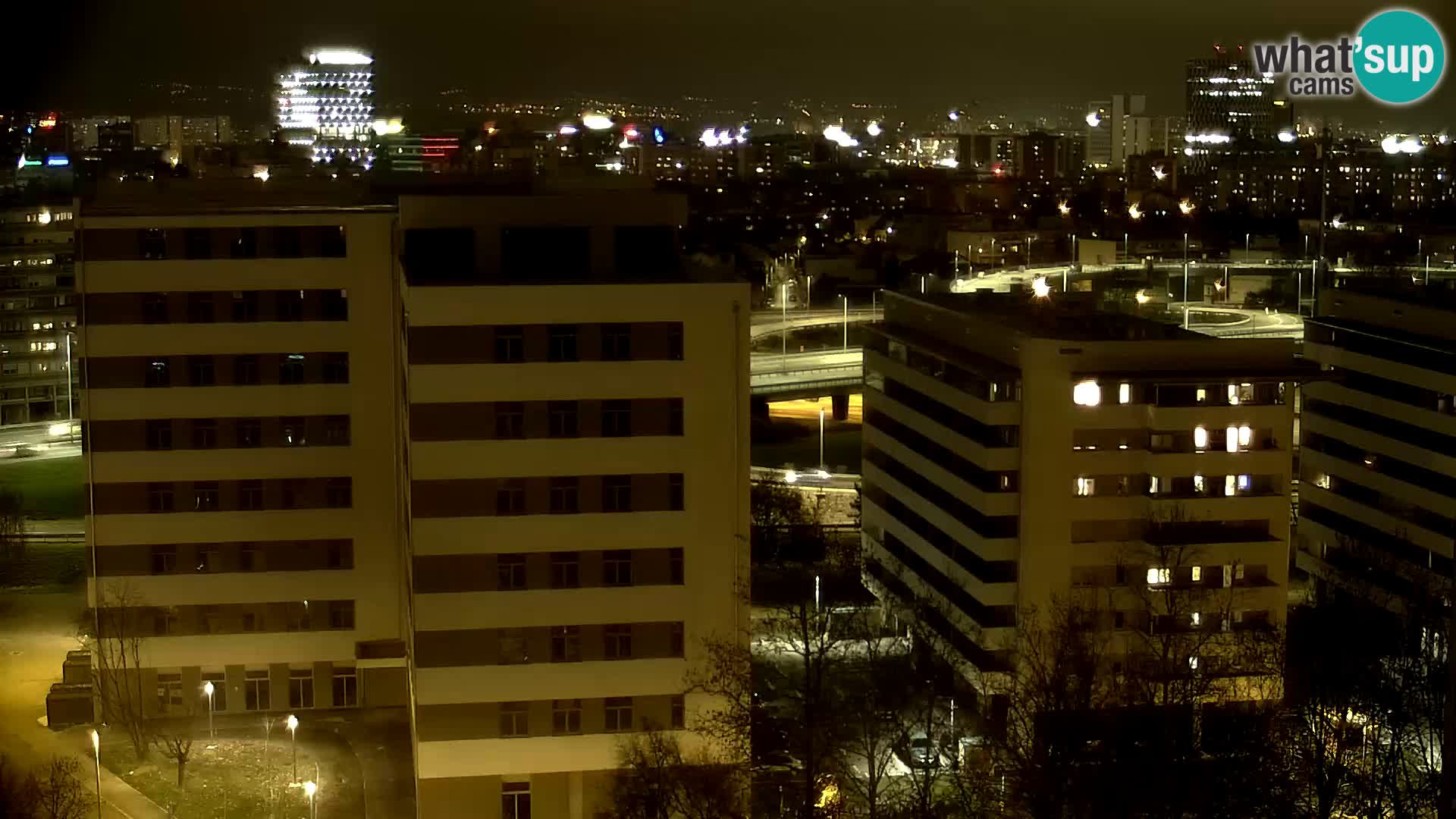 Rotatoria e incrocio viale Slavonska e Marin Držić  – webcam di Zagabria