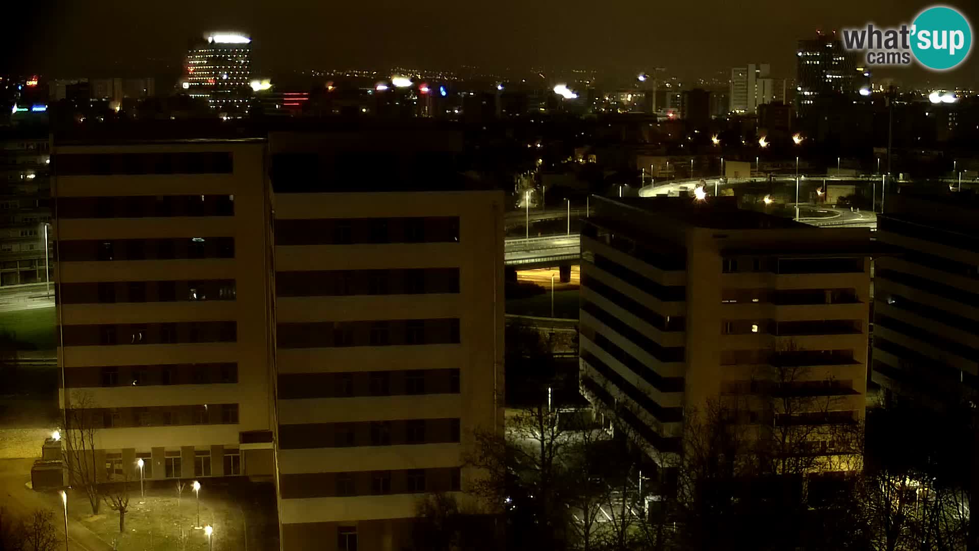 Live Interchange of Slavonska Avenue and Marin Držić Avenue in Zagreb webcam