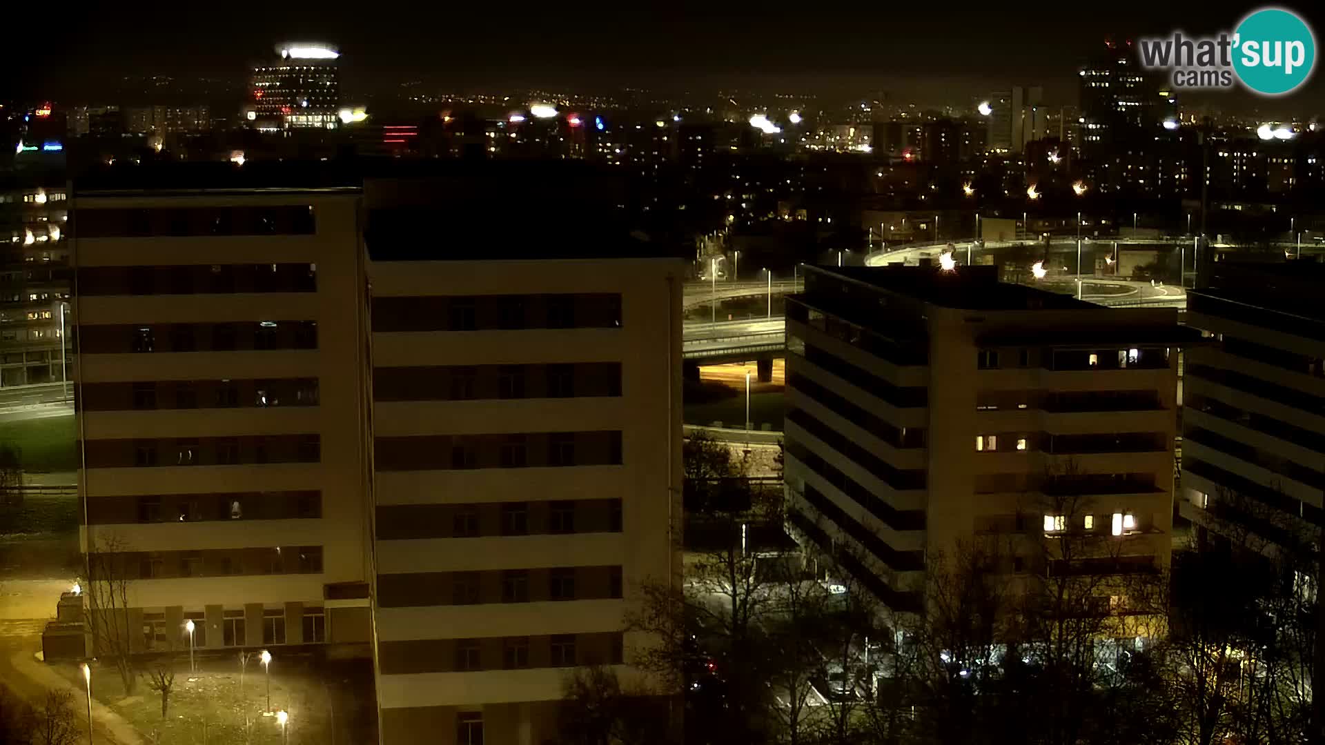 Live Interchange of Slavonska Avenue and Marin Držić Avenue in Zagreb webcam