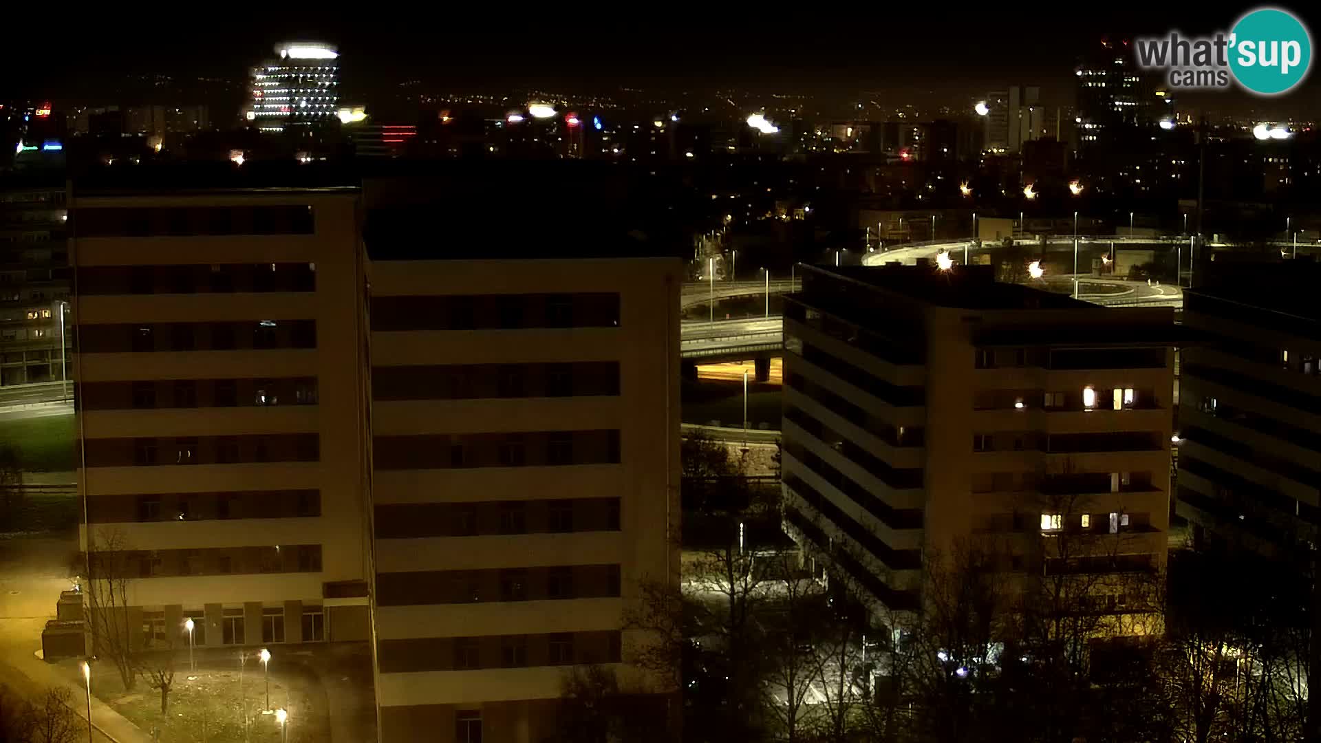 Live Interchange of Slavonska Avenue and Marin Držić Avenue in Zagreb webcam