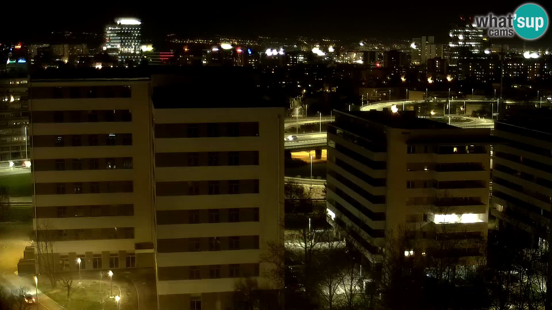 Live Interchange of Slavonska Avenue and Marin Držić Avenue in Zagreb webcam