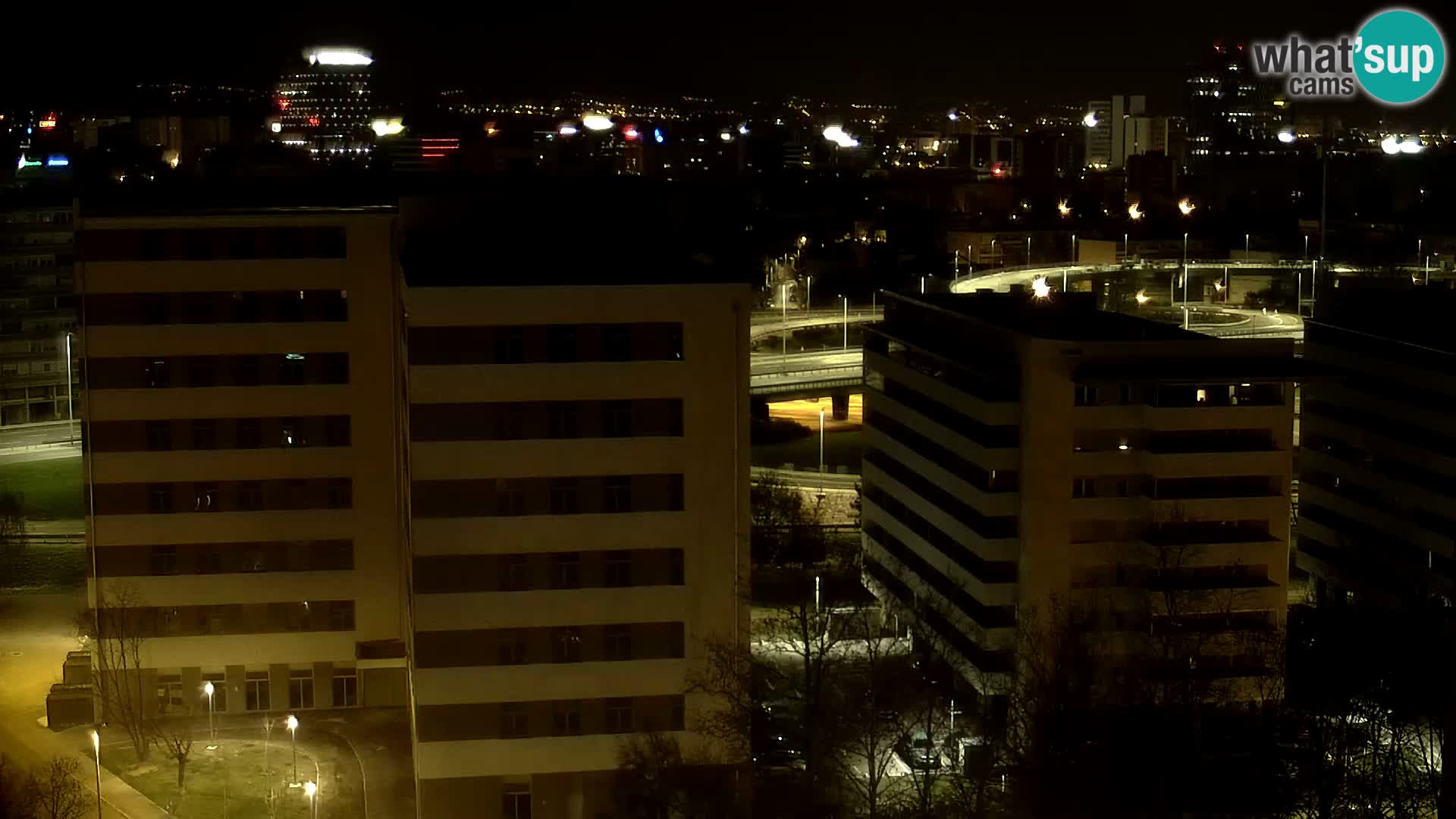 Live-Kreisverkehr Slavonska und Marin Držić Avenue zur Zagreb Webcam