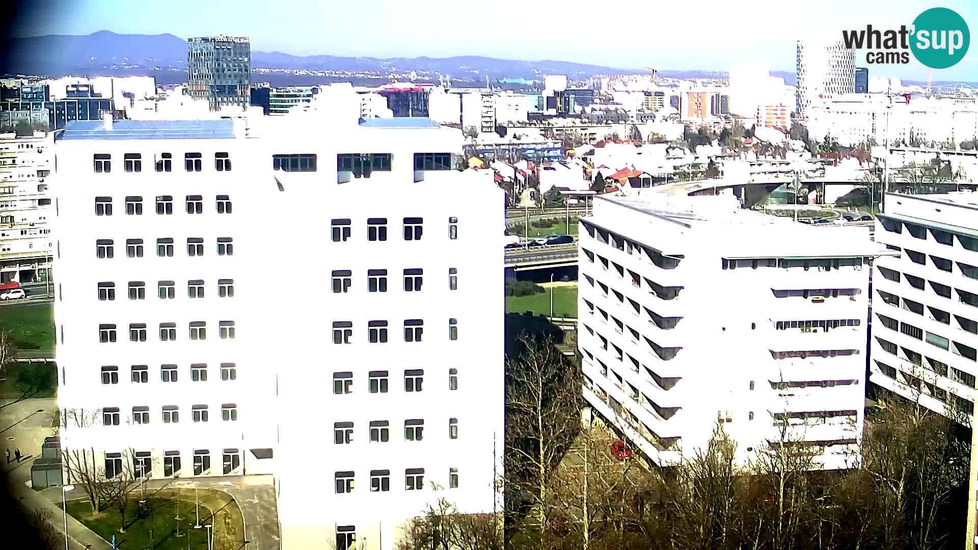 Live Interchange of Slavonska Avenue and Marin Držić Avenue in Zagreb webcam