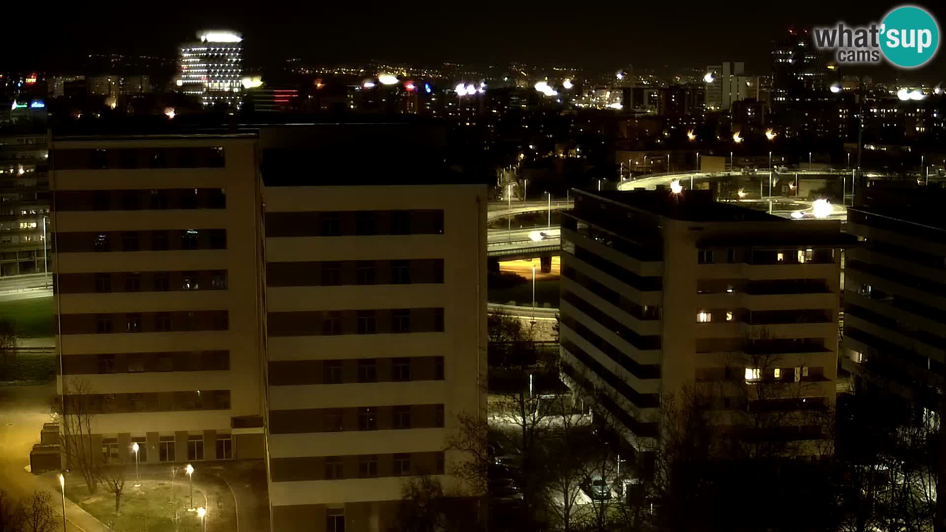Live Interchange of Slavonska Avenue and Marin Držić Avenue in Zagreb webcam