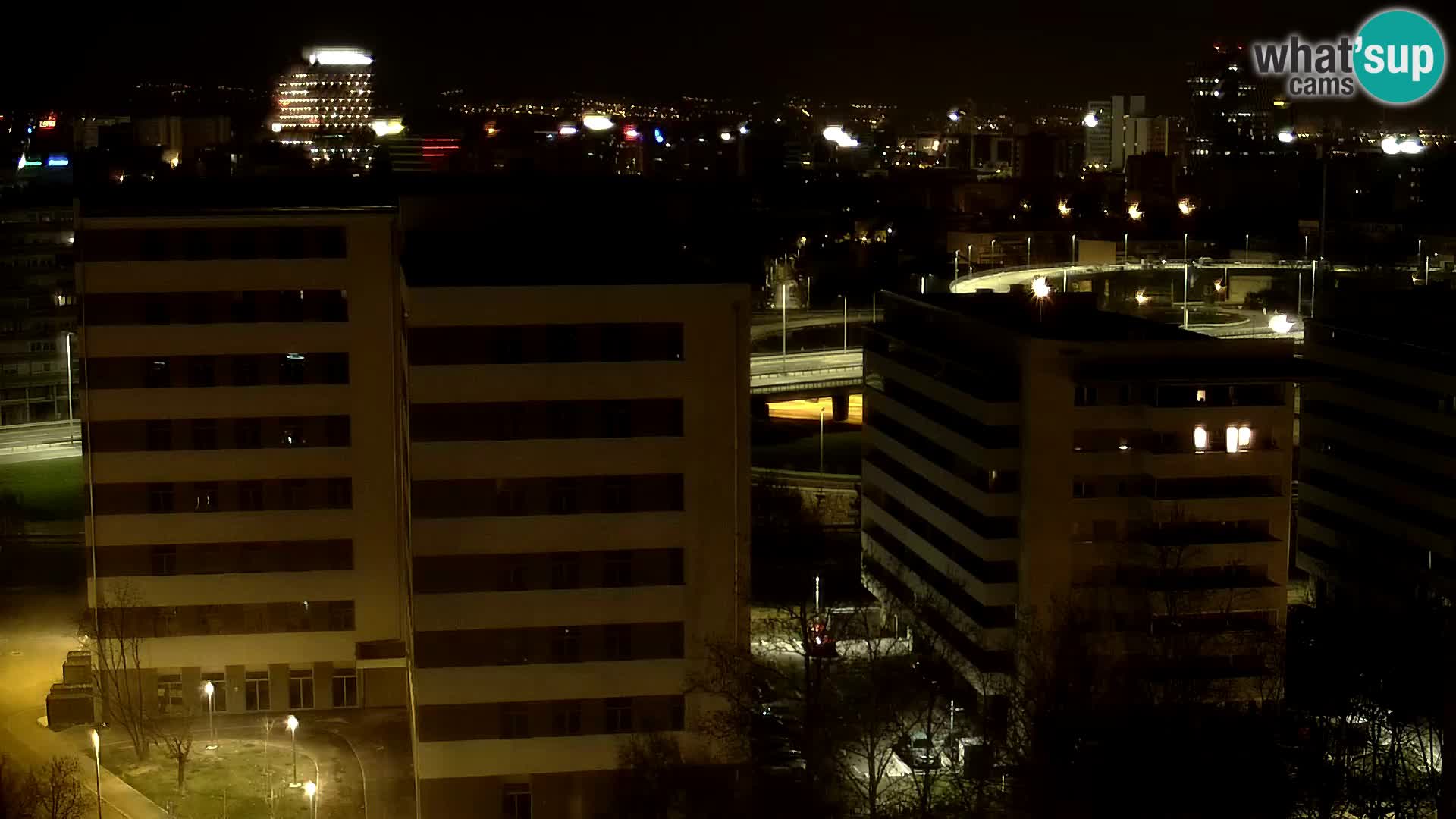 Live Interchange of Slavonska Avenue and Marin Držić Avenue in Zagreb webcam