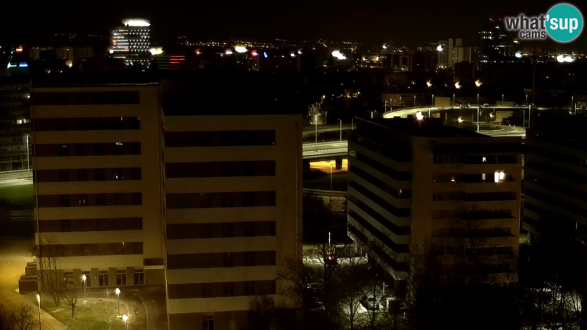 Live-Kreisverkehr Slavonska und Marin Držić Avenue zur Zagreb Webcam