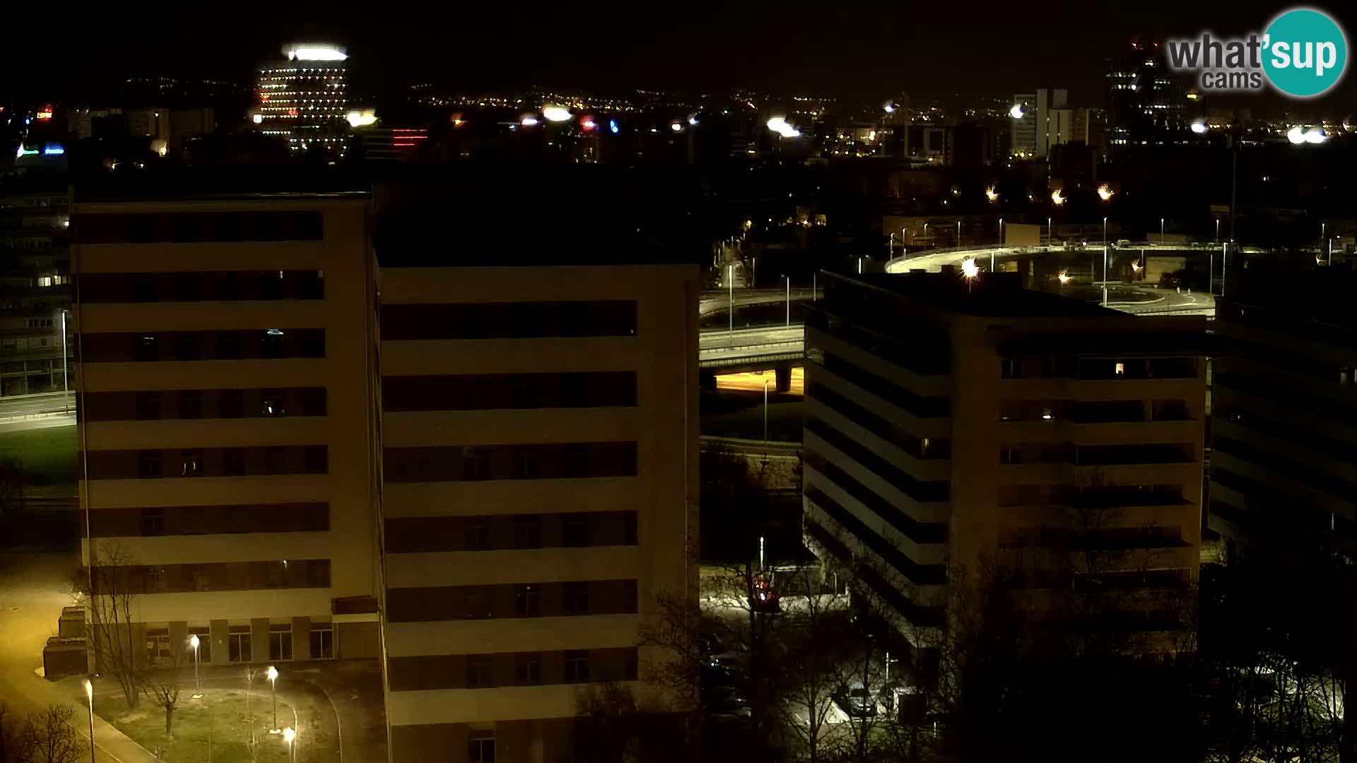 Live-Kreisverkehr Slavonska und Marin Držić Avenue zur Zagreb Webcam