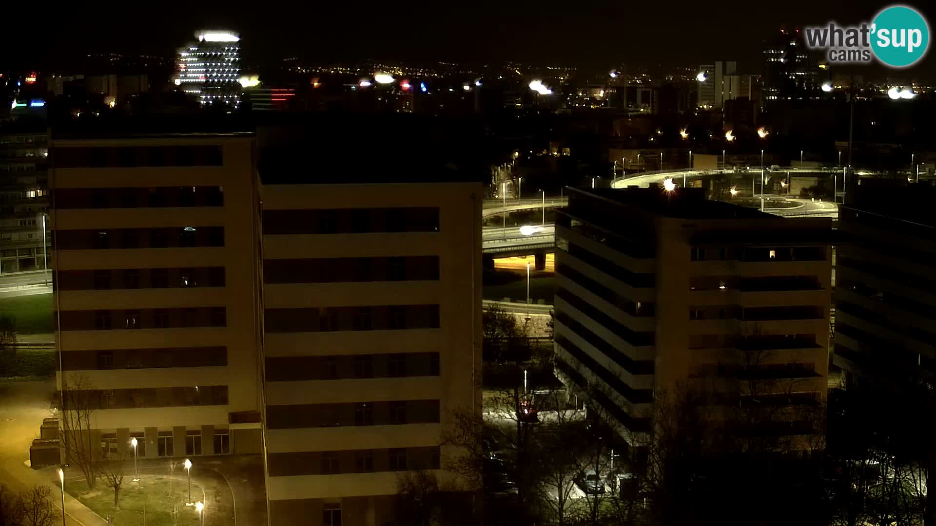 Live-Kreisverkehr Slavonska und Marin Držić Avenue zur Zagreb Webcam