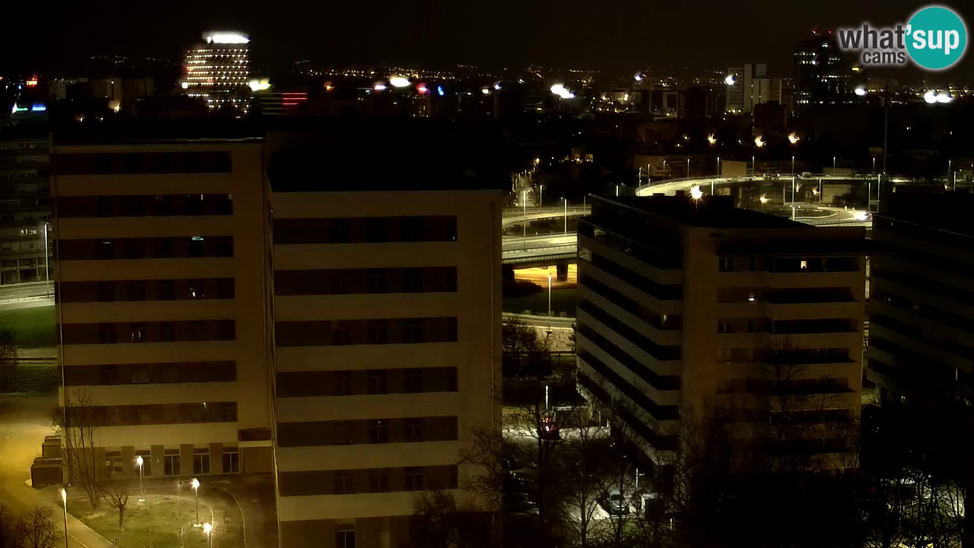 Rotonda en vivo que cruza Slavonska y Marin Držić Avenue en Zagreb webcam