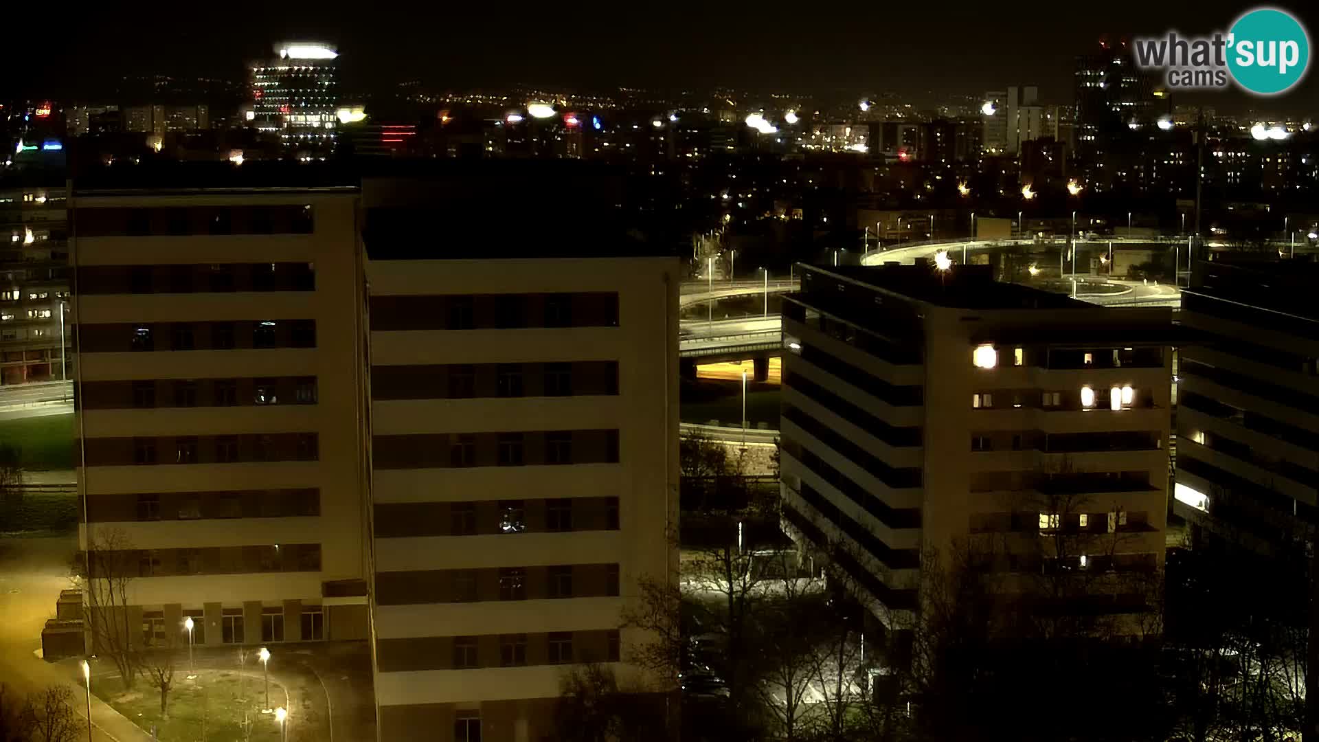 Live Interchange of Slavonska Avenue and Marin Držić Avenue in Zagreb webcam