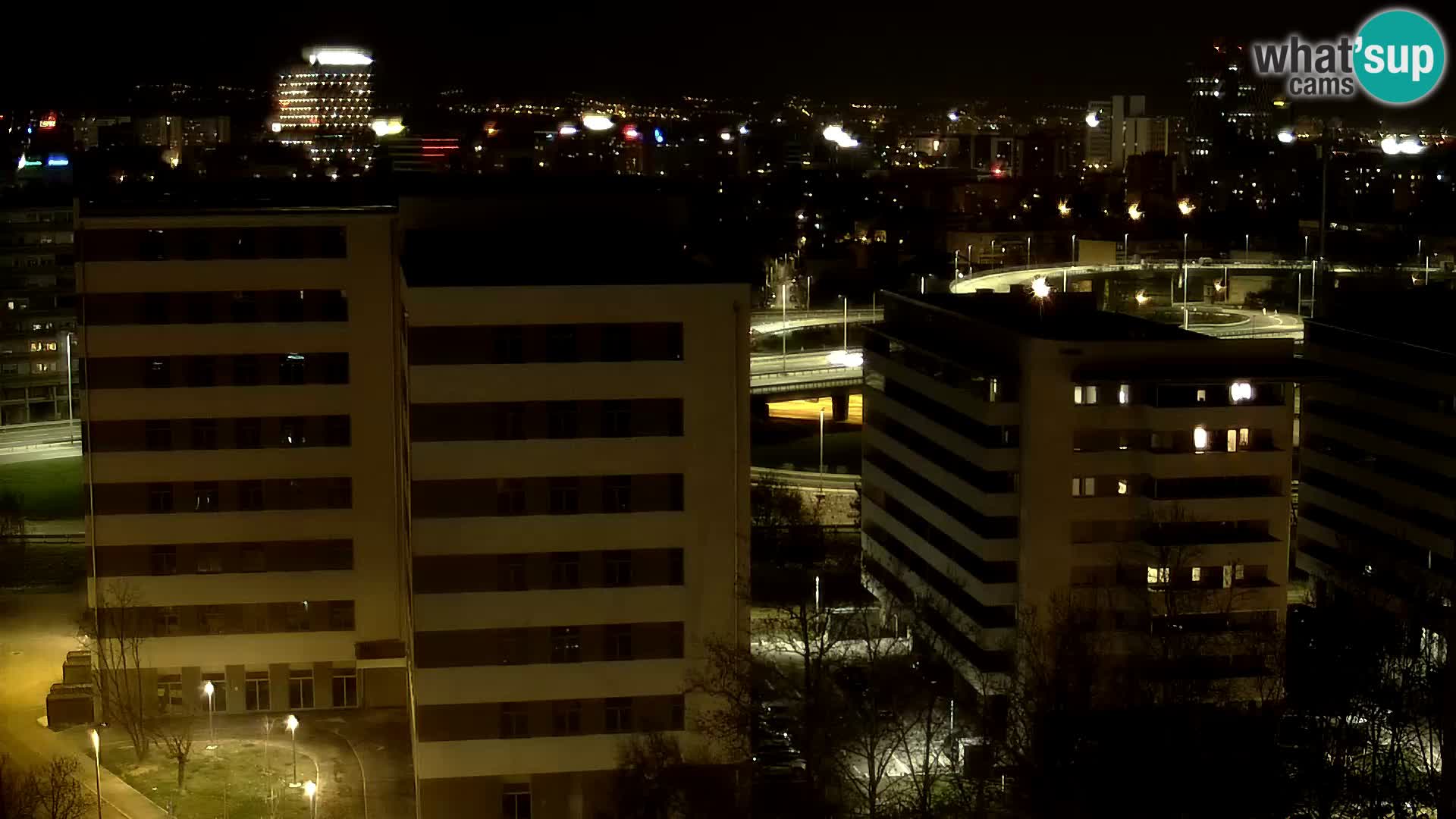 Live-Kreisverkehr Slavonska und Marin Držić Avenue zur Zagreb Webcam