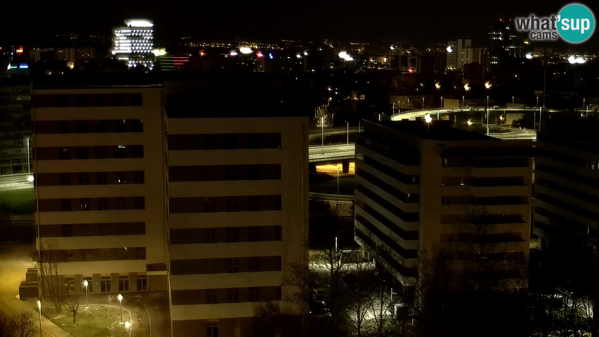 Live Interchange of Slavonska Avenue and Marin Držić Avenue in Zagreb webcam