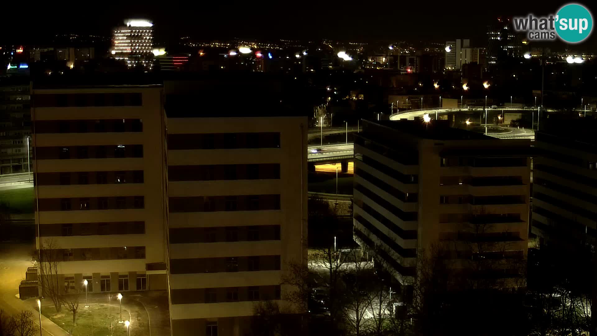 Live Interchange of Slavonska Avenue and Marin Držić Avenue in Zagreb webcam