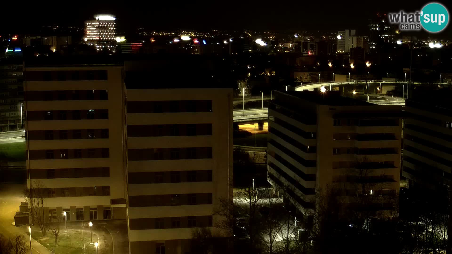 Live Interchange of Slavonska Avenue and Marin Držić Avenue in Zagreb webcam