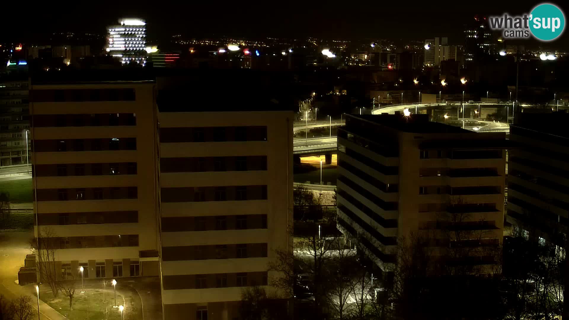 Rotonda en vivo que cruza Slavonska y Marin Držić Avenue en Zagreb webcam