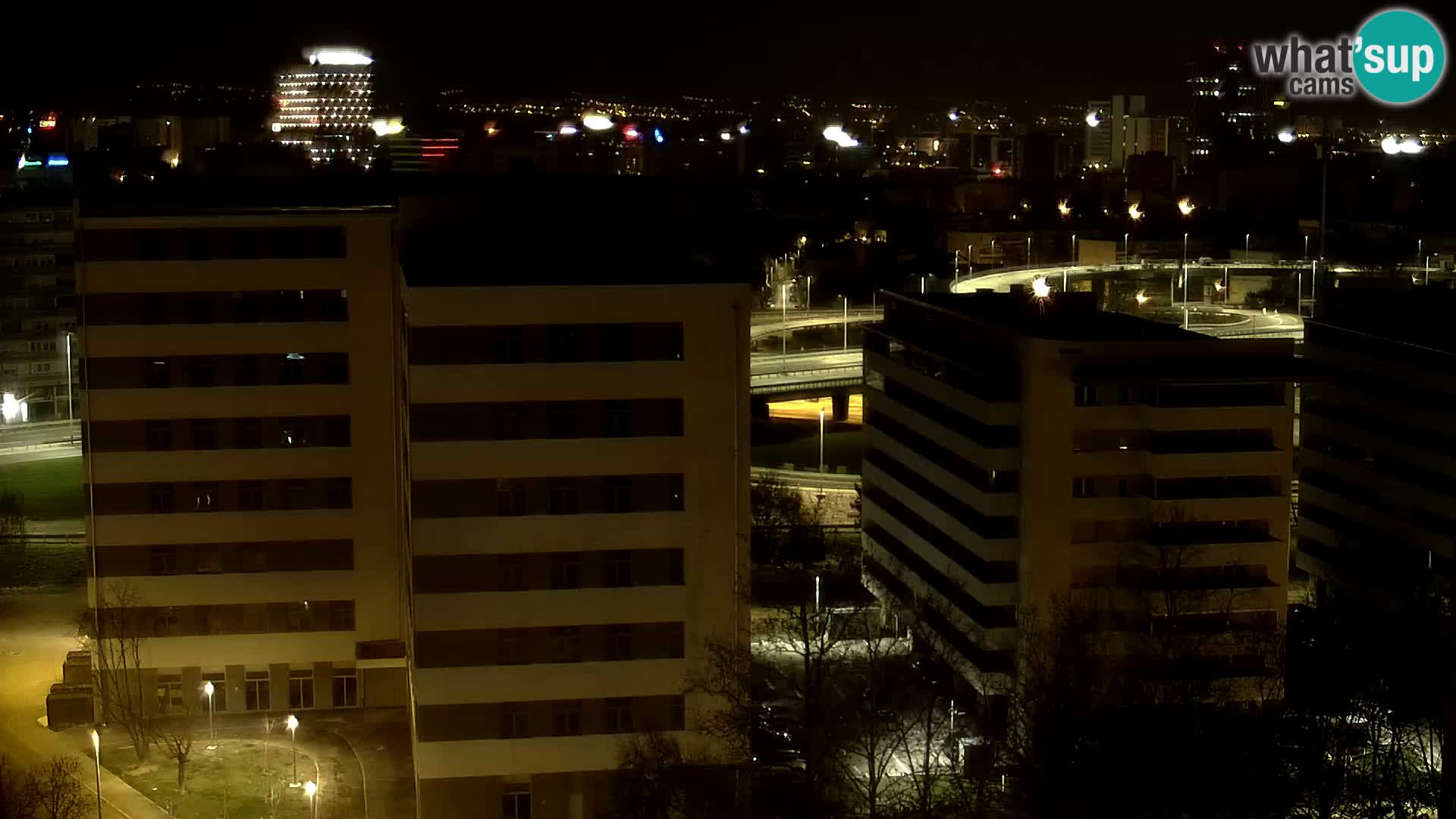 Live Interchange of Slavonska Avenue and Marin Držić Avenue in Zagreb webcam