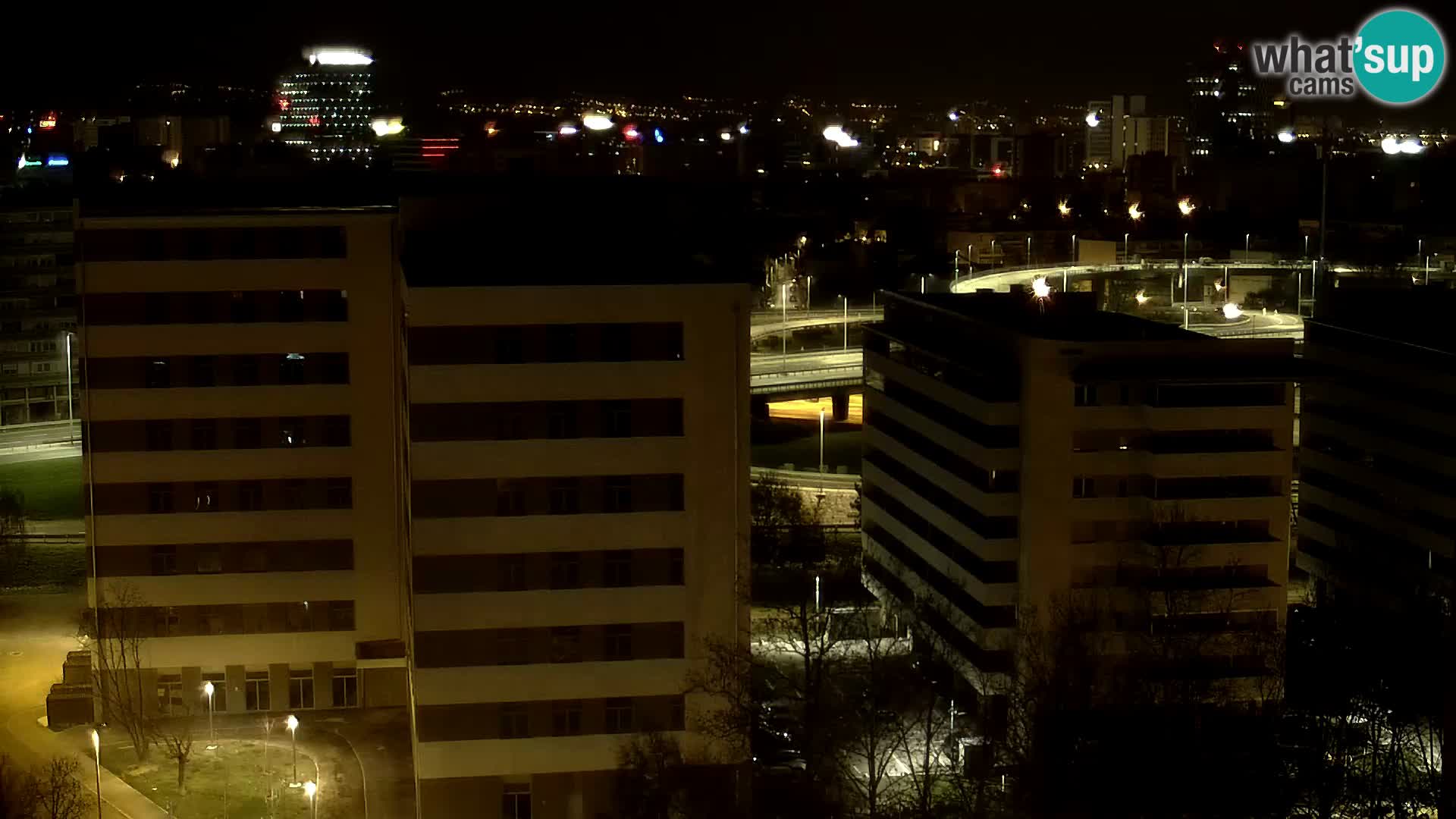 Live-Kreisverkehr Slavonska und Marin Držić Avenue zur Zagreb Webcam