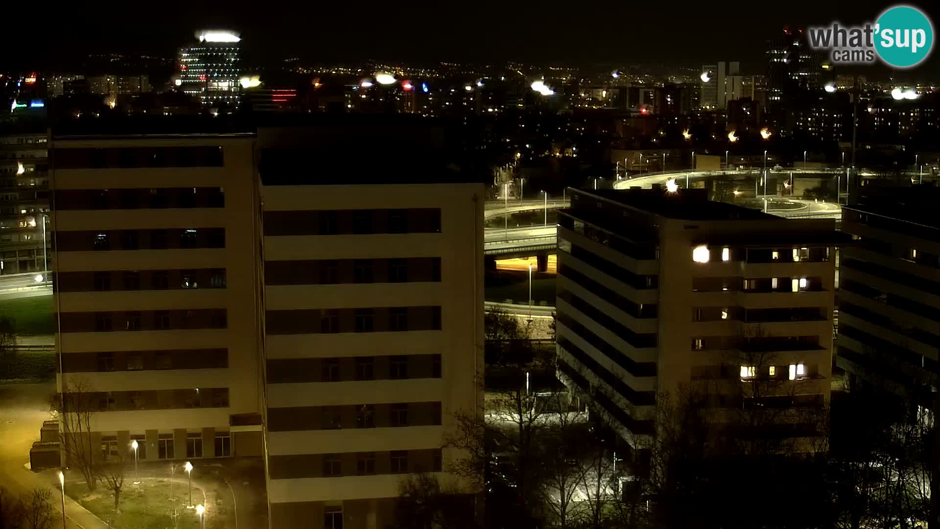 Live Interchange of Slavonska Avenue and Marin Držić Avenue in Zagreb webcam