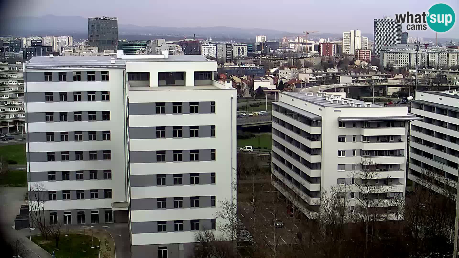 Live Interchange of Slavonska Avenue and Marin Držić Avenue in Zagreb webcam