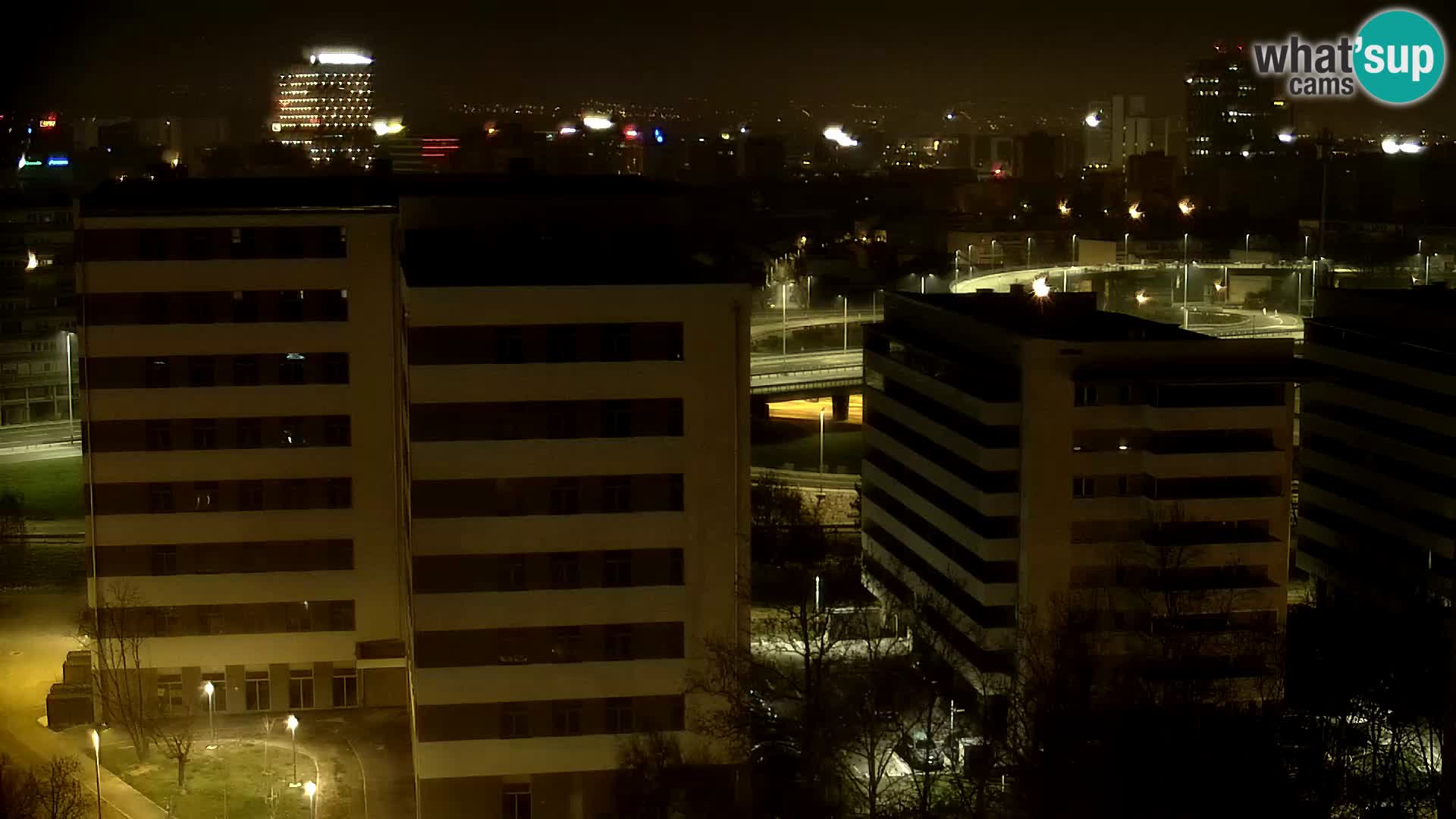Live Interchange of Slavonska Avenue and Marin Držić Avenue in Zagreb webcam