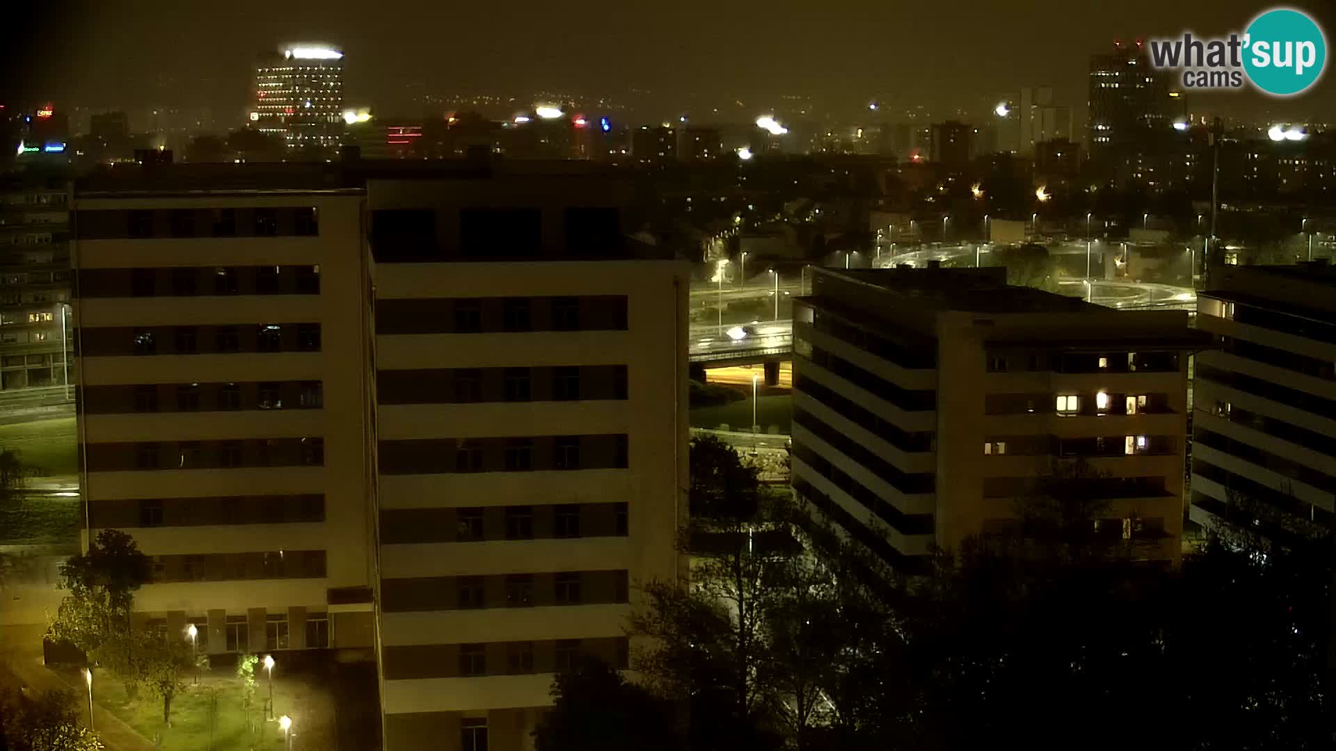Live Interchange of Slavonska Avenue and Marin Držić Avenue in Zagreb webcam