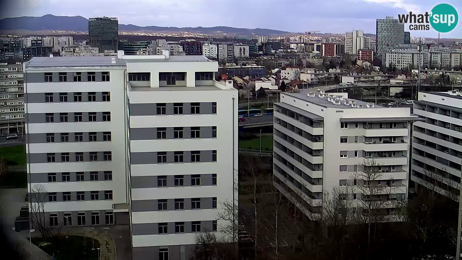 Live Interchange of Slavonska Avenue and Marin Držić Avenue in Zagreb webcam