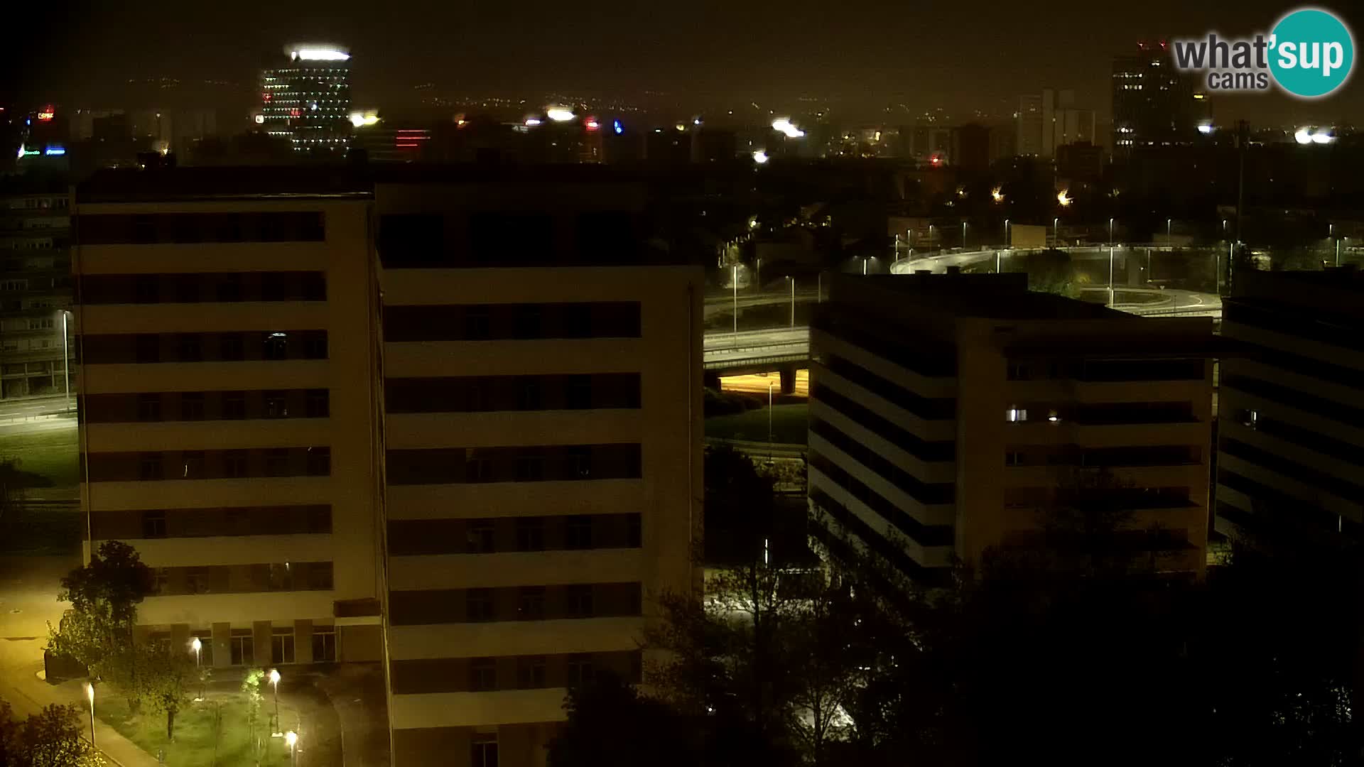 Live-Kreisverkehr Slavonska und Marin Držić Avenue zur Zagreb Webcam