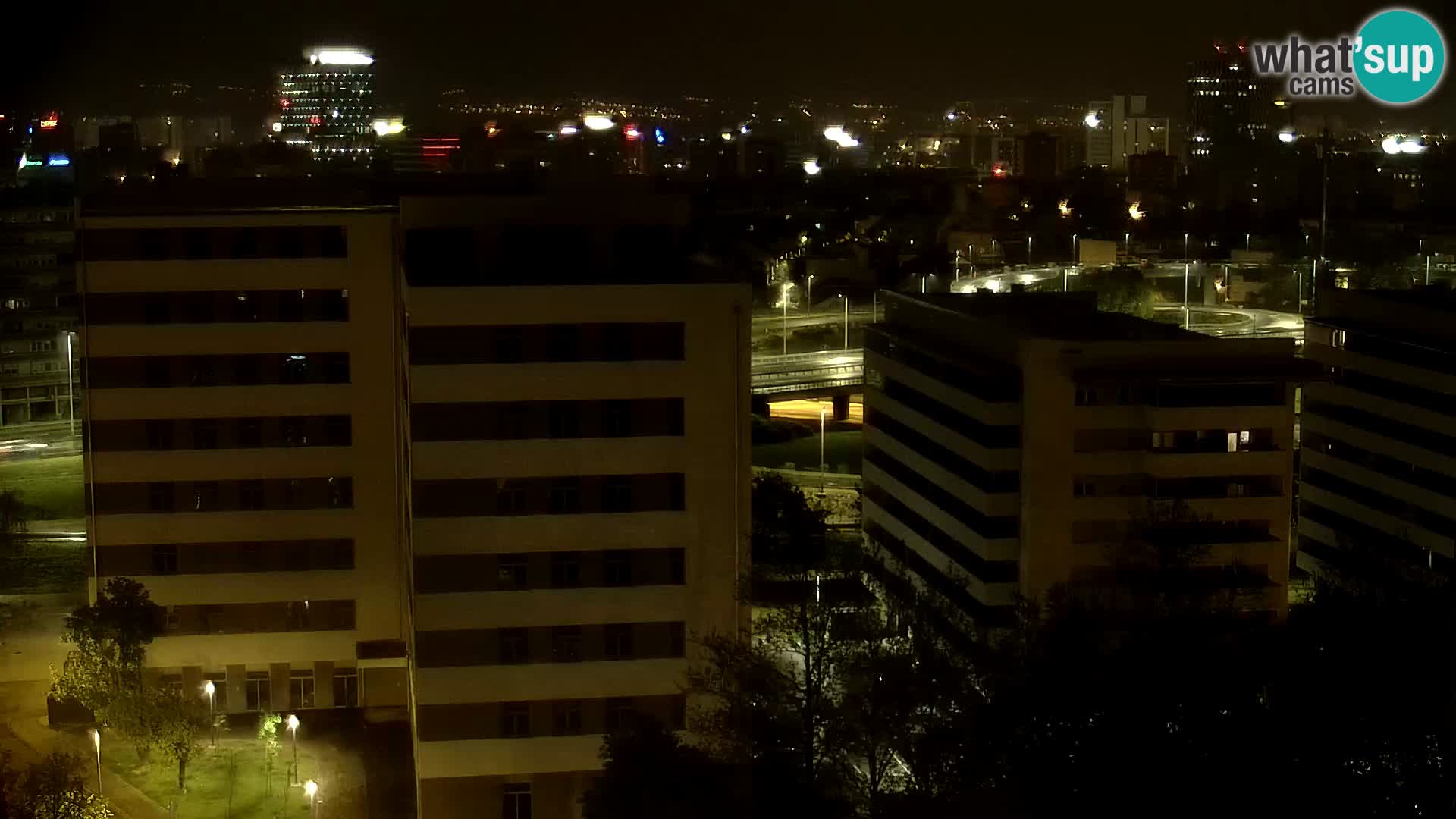 Rotatoria e incrocio viale Slavonska e Marin Držić  – webcam di Zagabria