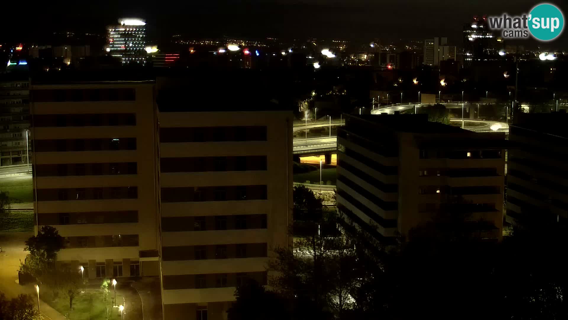 Live Interchange of Slavonska Avenue and Marin Držić Avenue in Zagreb webcam