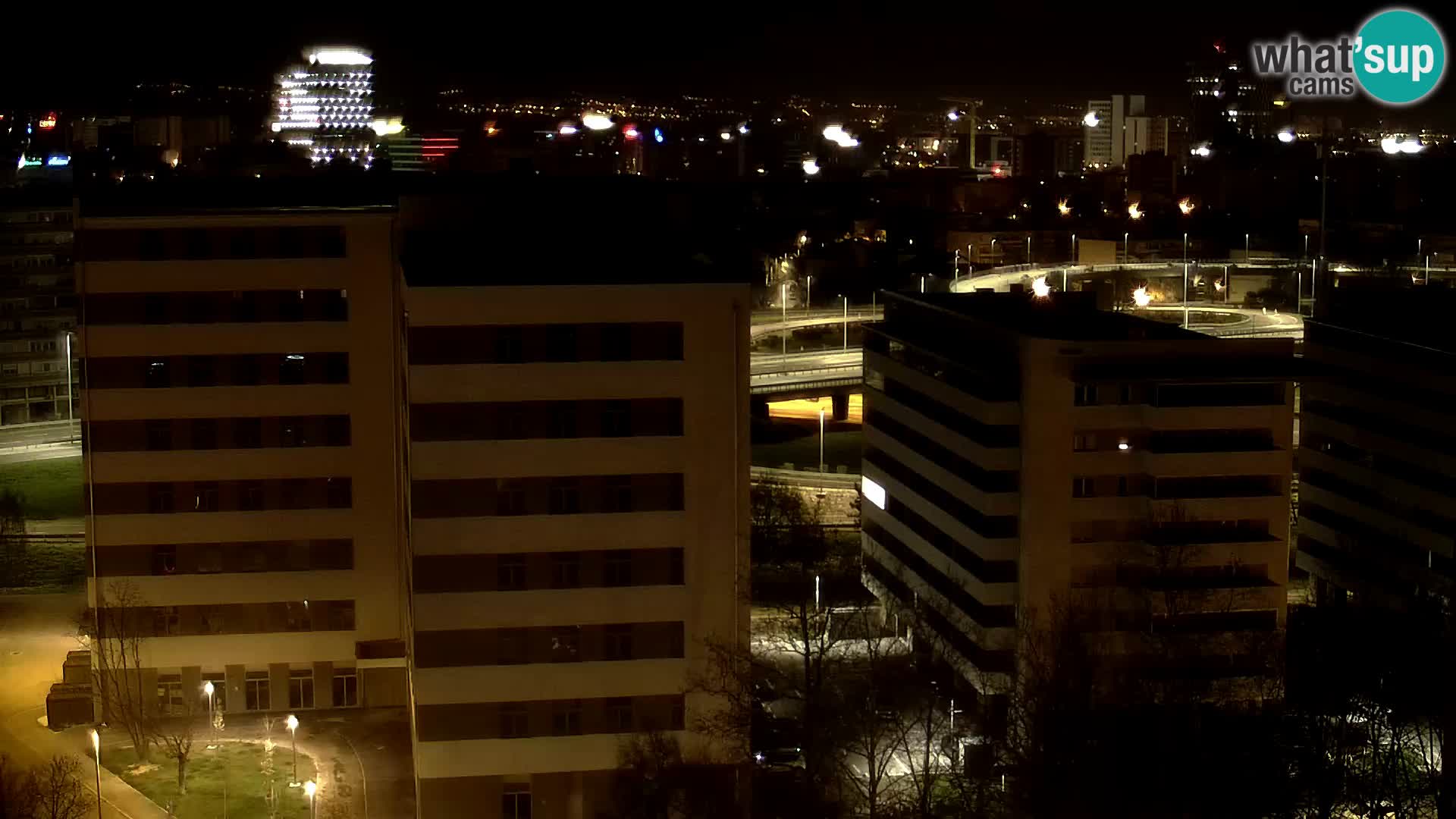 Live Interchange of Slavonska Avenue and Marin Držić Avenue in Zagreb webcam