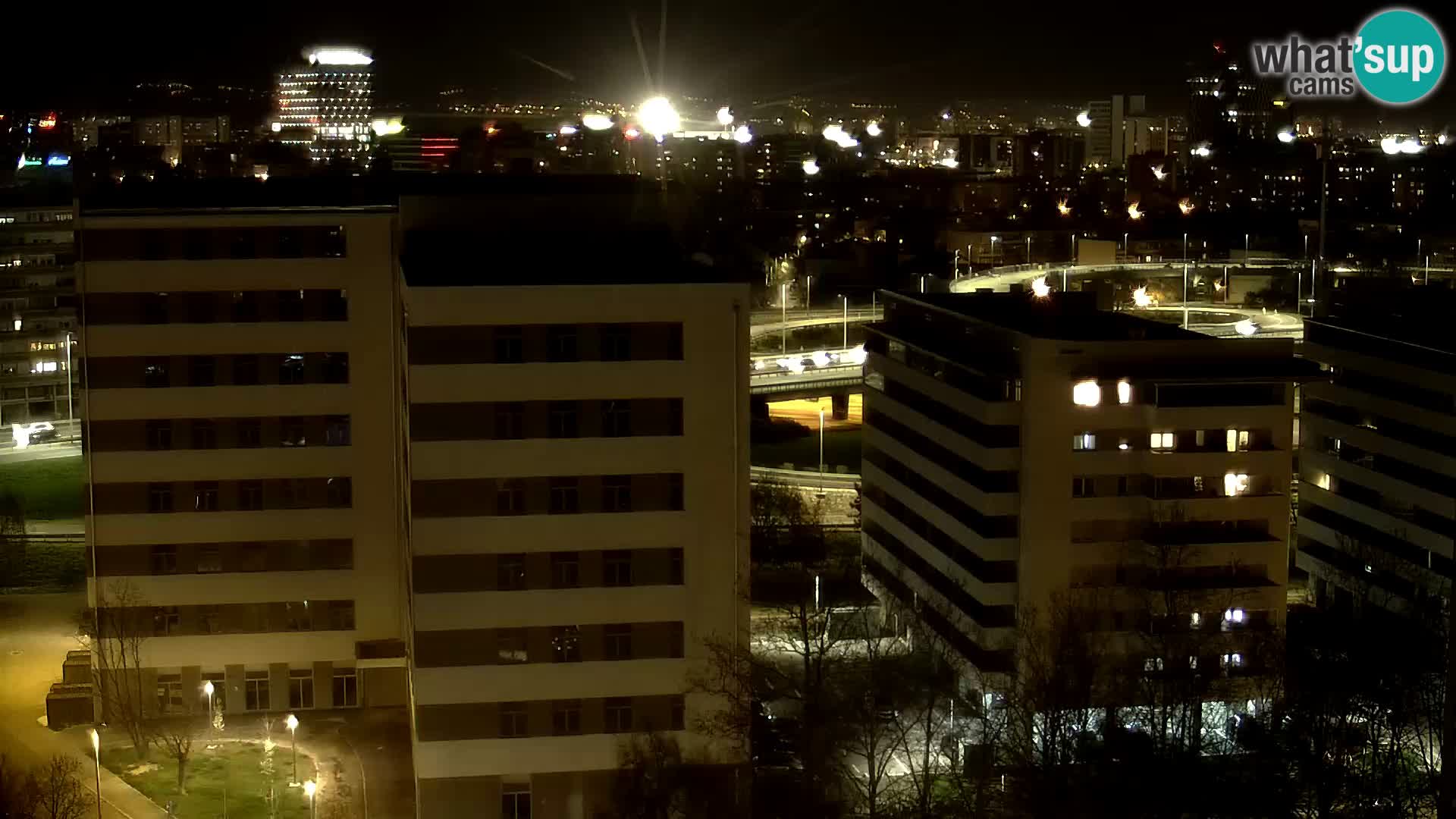 Rotatoria e incrocio viale Slavonska e Marin Držić  – webcam di Zagabria