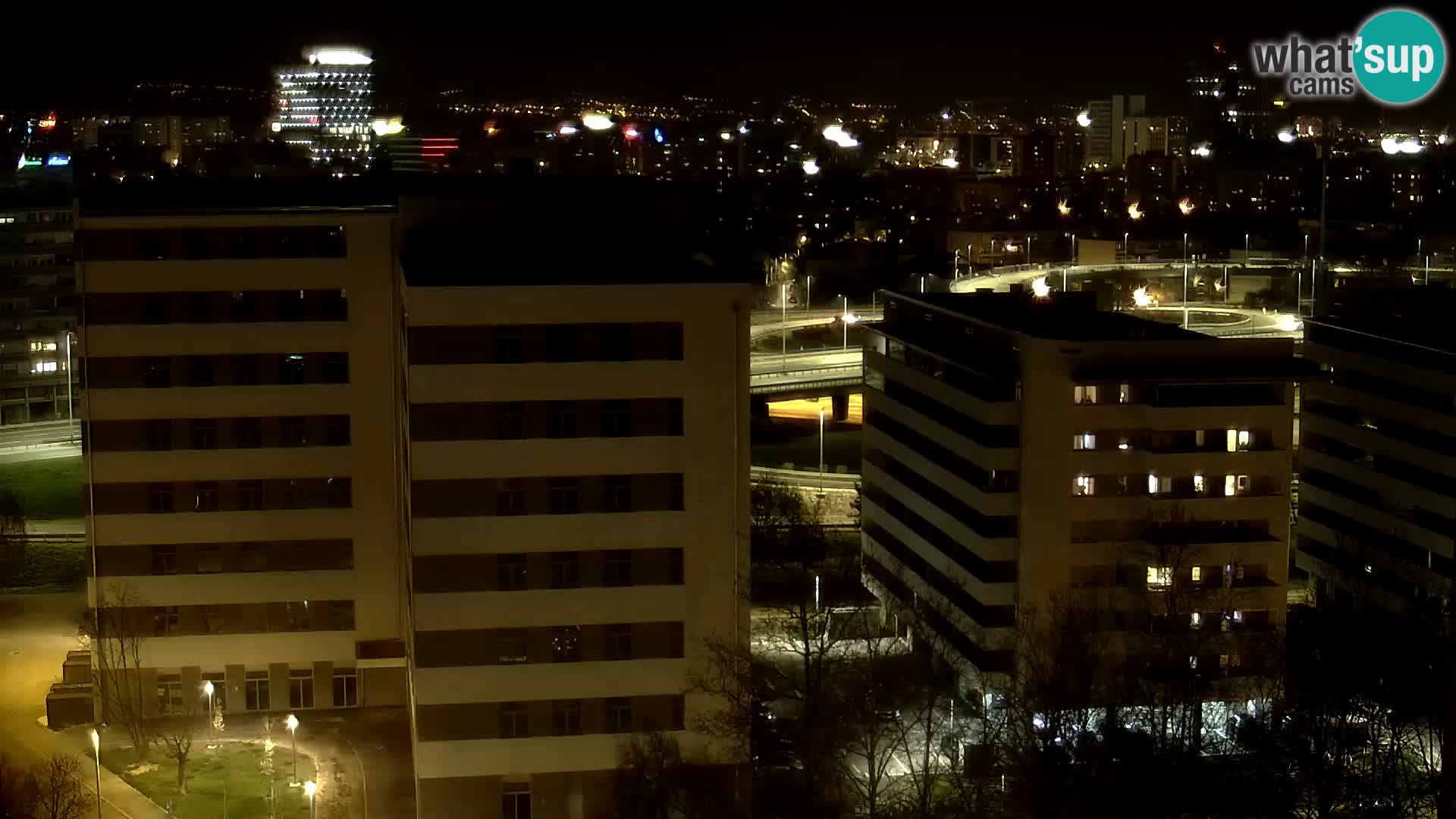 Rotatoria e incrocio viale Slavonska e Marin Držić  – webcam di Zagabria