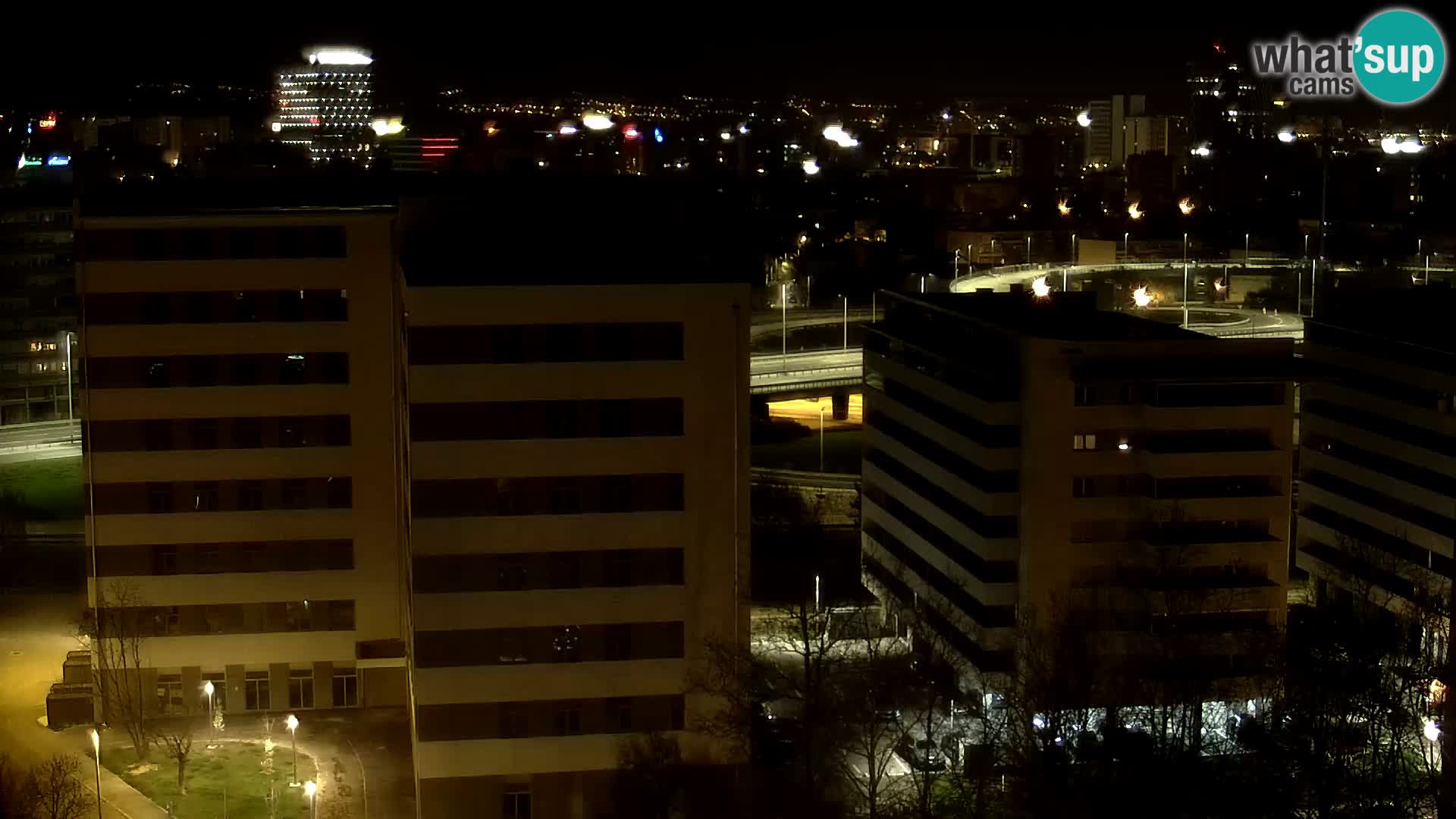 Live Interchange of Slavonska Avenue and Marin Držić Avenue in Zagreb webcam