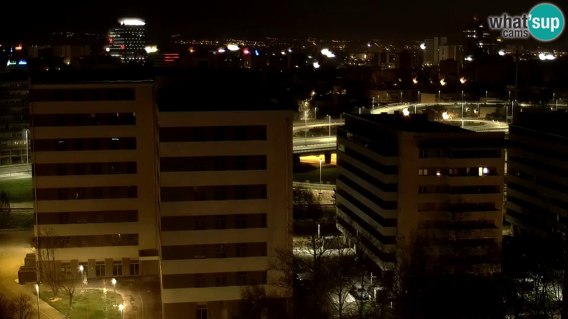 Live Interchange of Slavonska Avenue and Marin Držić Avenue in Zagreb webcam