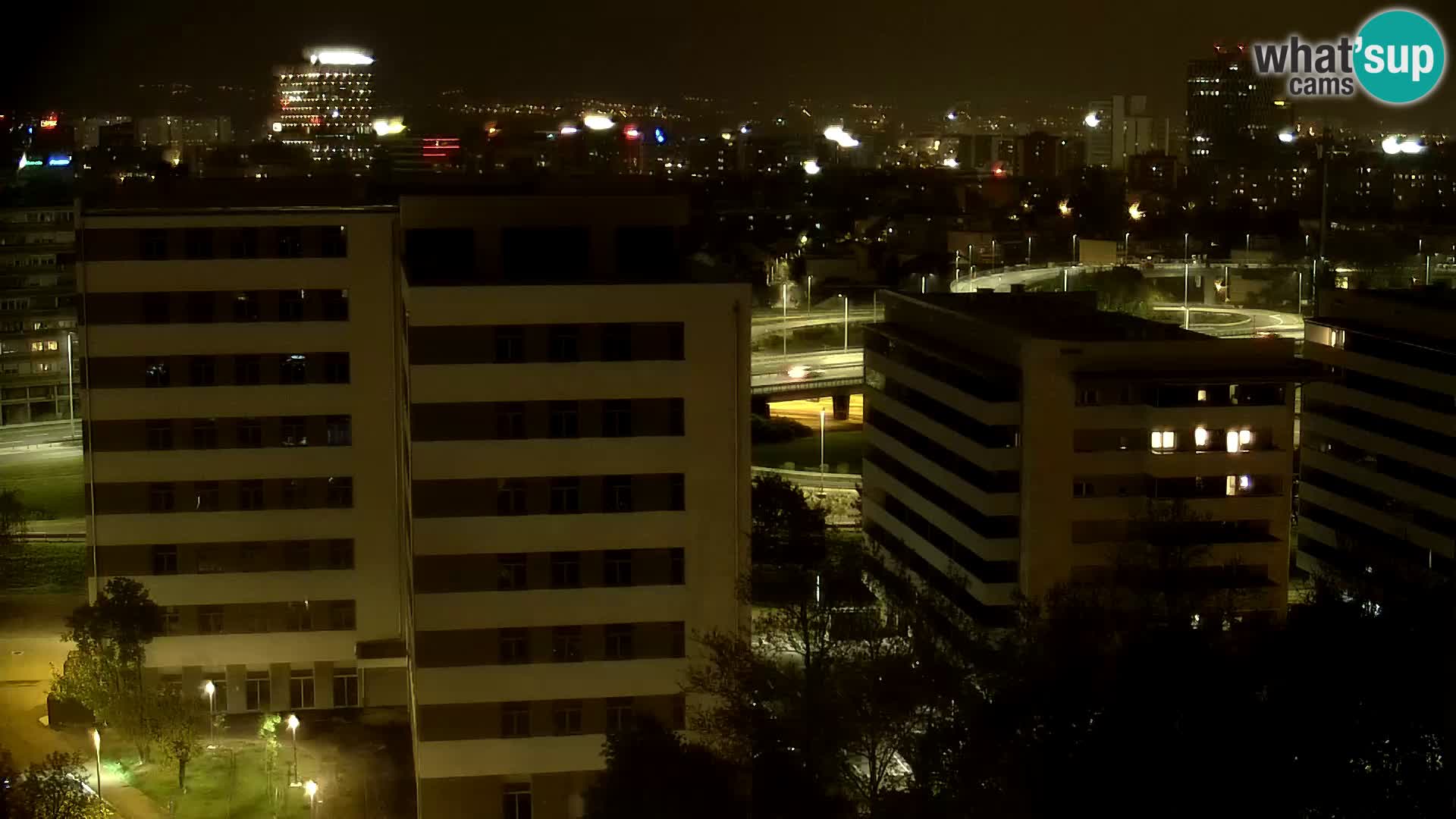 Rotatoria e incrocio viale Slavonska e Marin Držić  – webcam di Zagabria