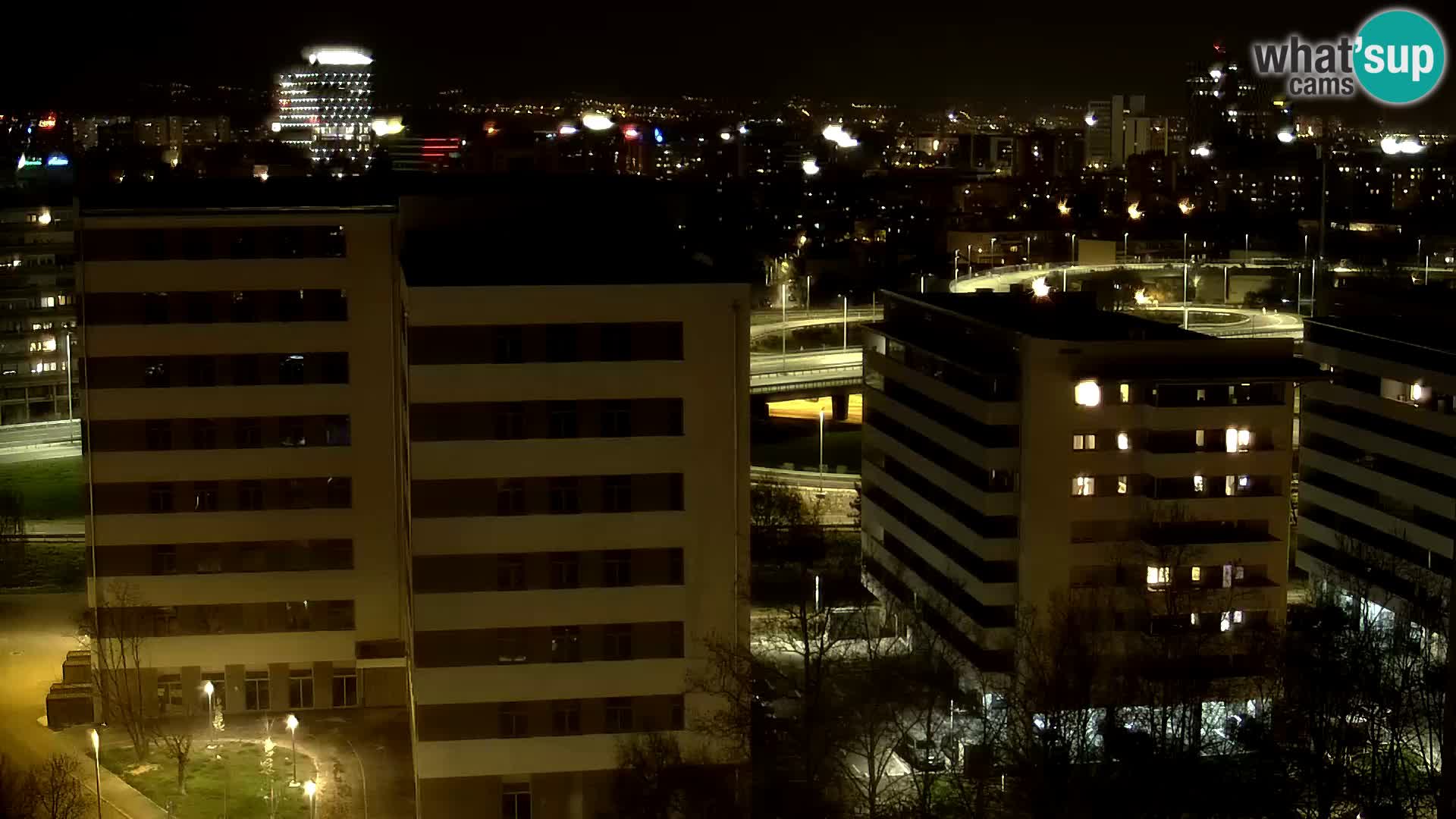 Live Interchange of Slavonska Avenue and Marin Držić Avenue in Zagreb webcam