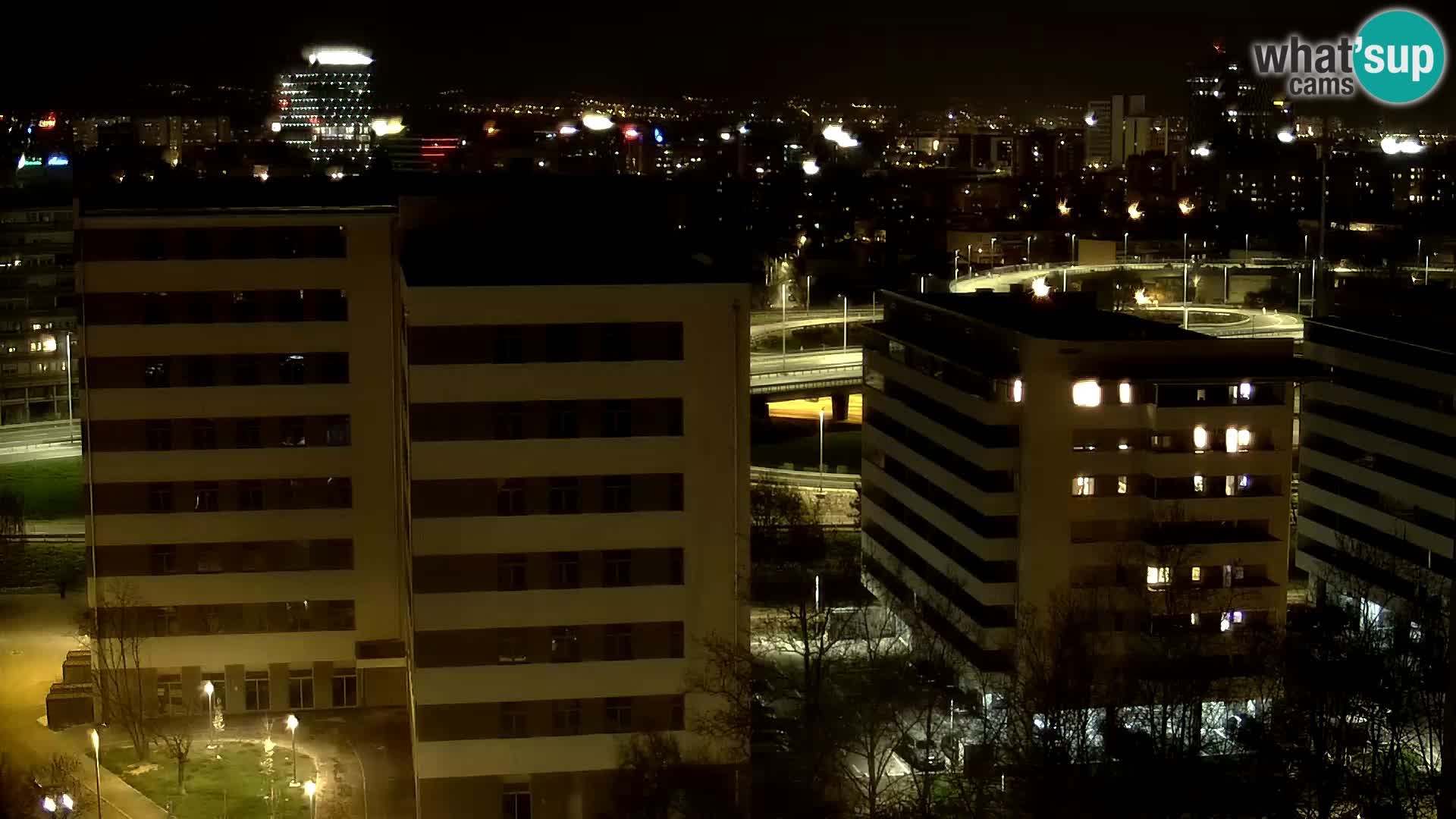 Live Interchange of Slavonska Avenue and Marin Držić Avenue in Zagreb webcam