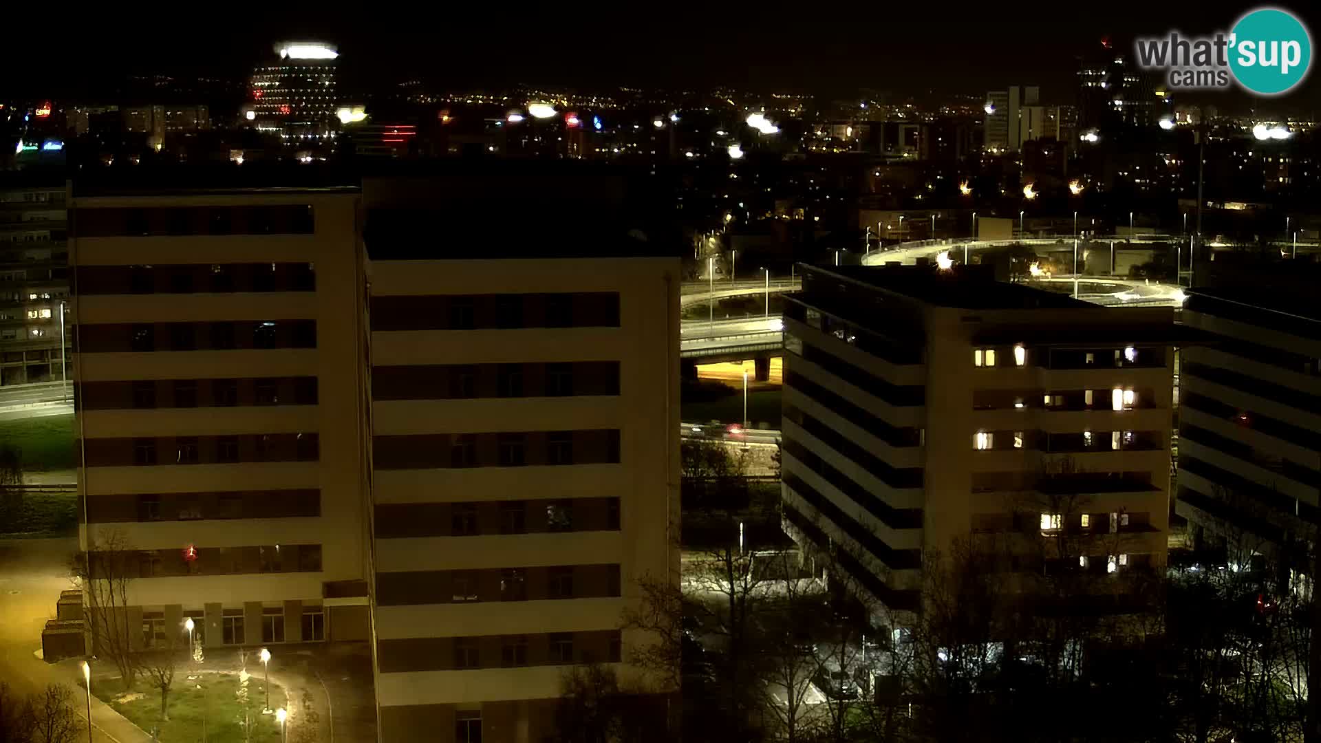 Live Interchange of Slavonska Avenue and Marin Držić Avenue in Zagreb webcam