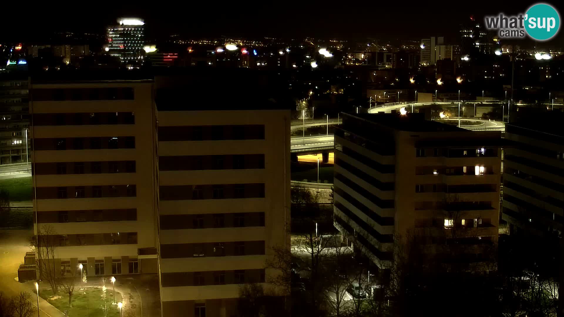 Live Interchange of Slavonska Avenue and Marin Držić Avenue in Zagreb webcam