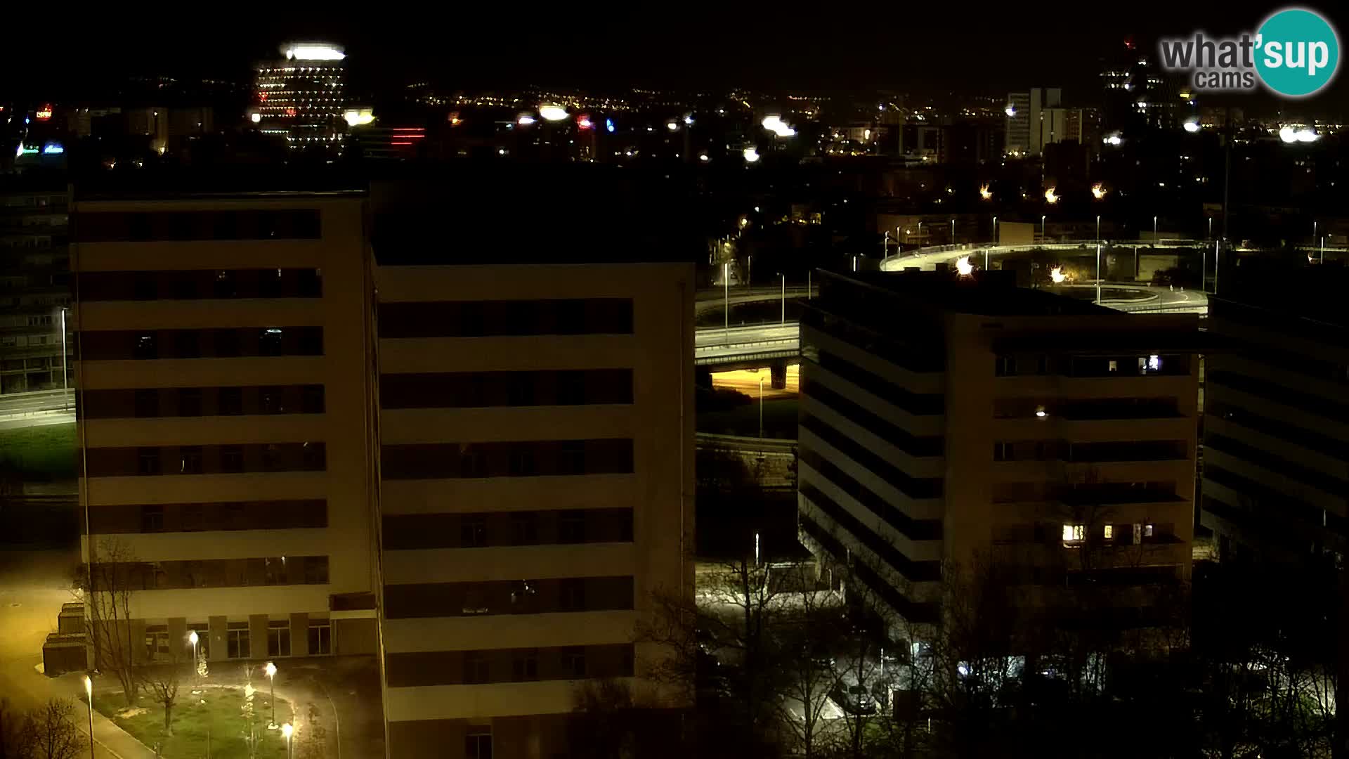 Live-Kreisverkehr Slavonska und Marin Držić Avenue zur Zagreb Webcam