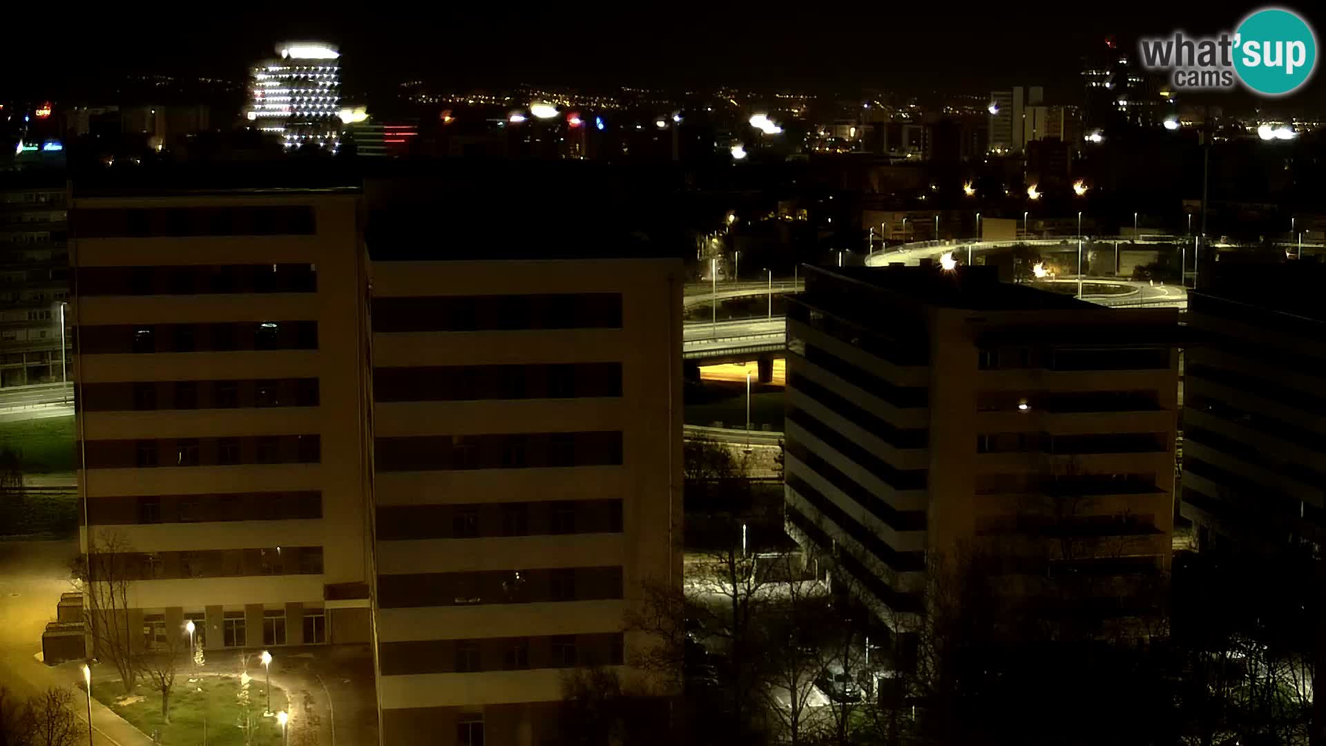 Live-Kreisverkehr Slavonska und Marin Držić Avenue zur Zagreb Webcam