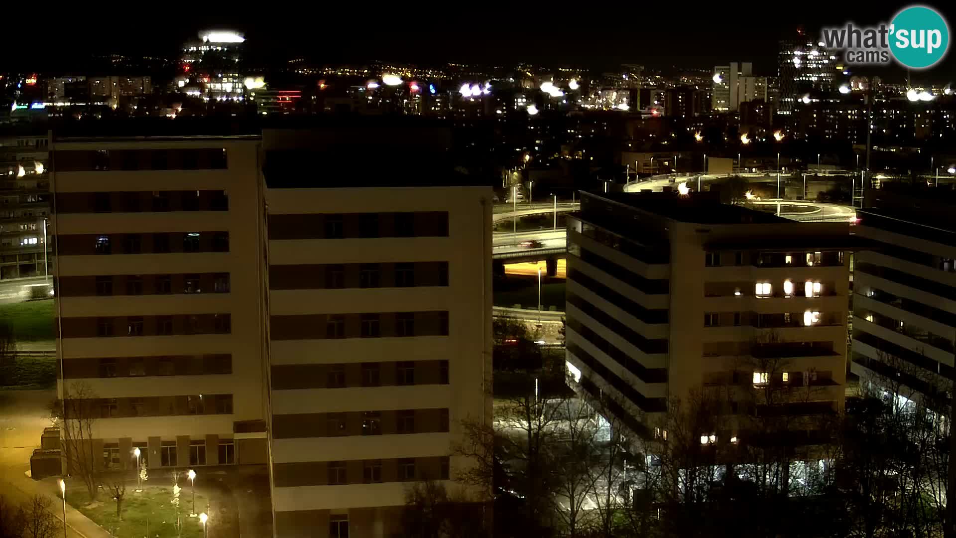 Live Interchange of Slavonska Avenue and Marin Držić Avenue in Zagreb webcam