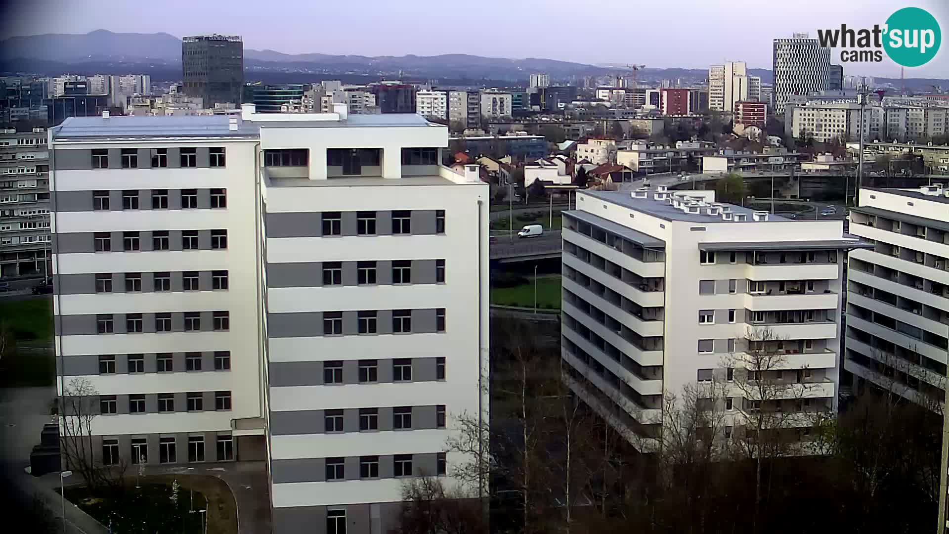 Live Interchange of Slavonska Avenue and Marin Držić Avenue in Zagreb webcam